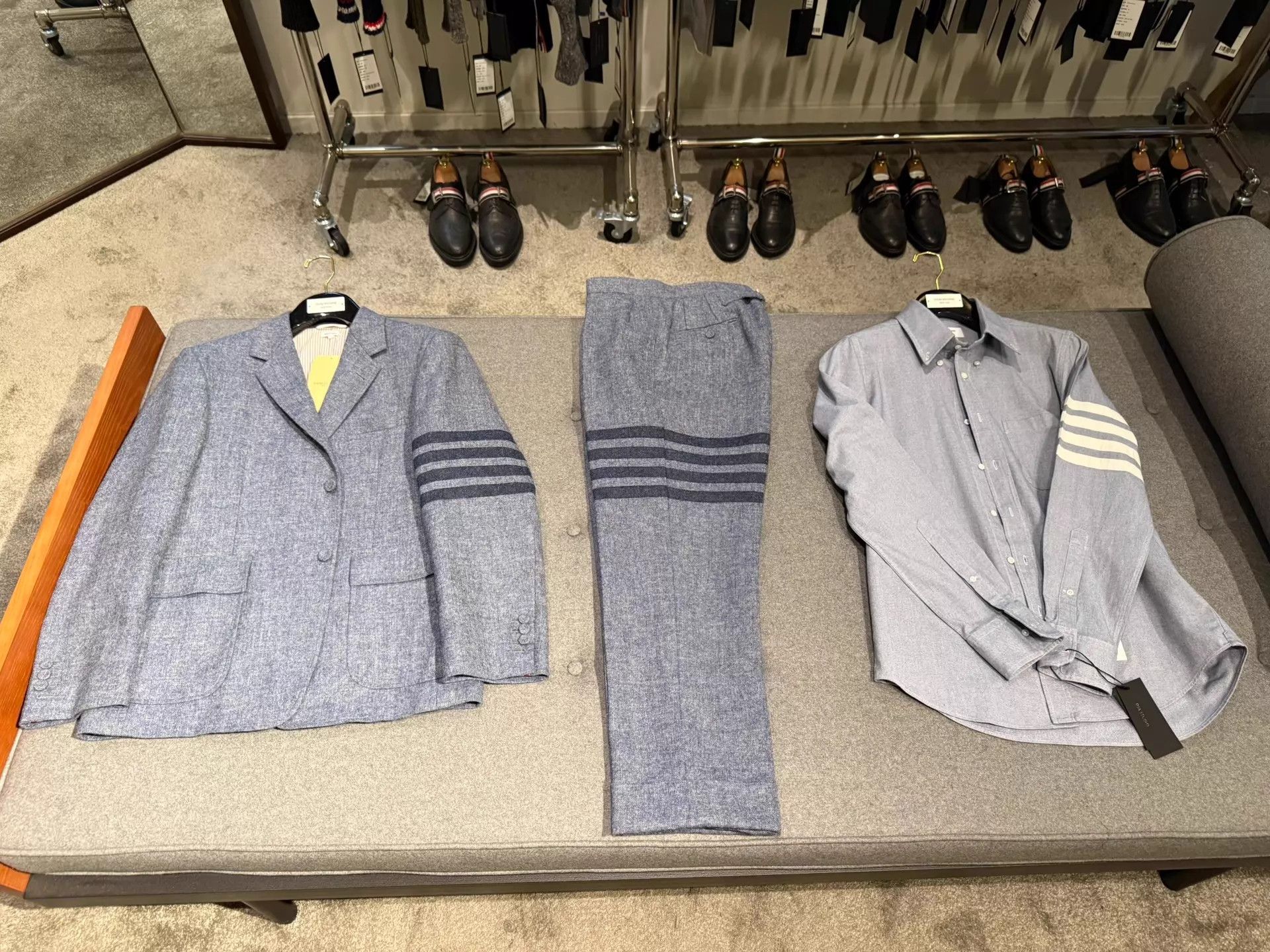 Thom Browne Thom Browne 4-Bar Slate Gray Suit Rare Size2 Size US M / EU 48-50 / 2 - 2 Thumbnail