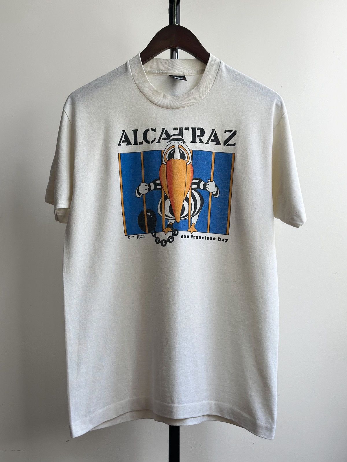 Vintage VINTAGE 1980 ALCATRAZ SAN FRANCISCO BAY GRAPHIC PROMO TEE Size US L / EU 52-54 / 3 - 1 Thumbnail