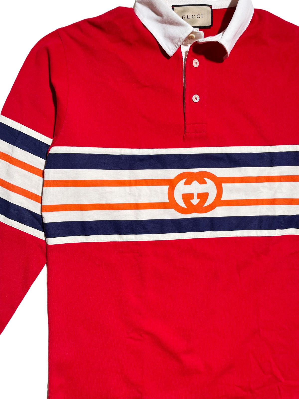 Gucci Gucci Interlocking G Rugby Shirt Size US L / EU 52-54 / 3 - 4 Thumbnail