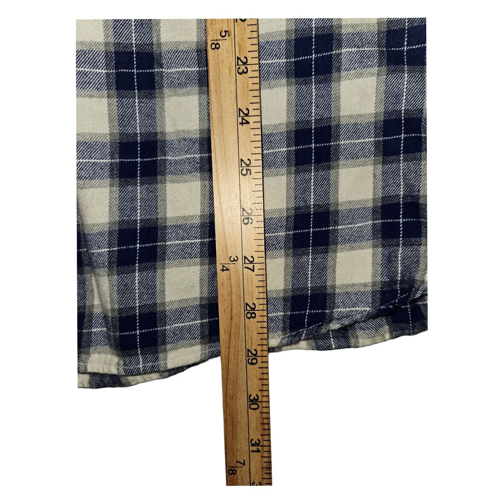 Vintage Saddlebred Button-Up Shirt Men XXL Long Sleeve Blue Plaid Western Regular Collar-Down Button-Down Cotton Flannel Casual Workwear Travel Size US XXL / EU 58 / 5 - 5 Thumbnail