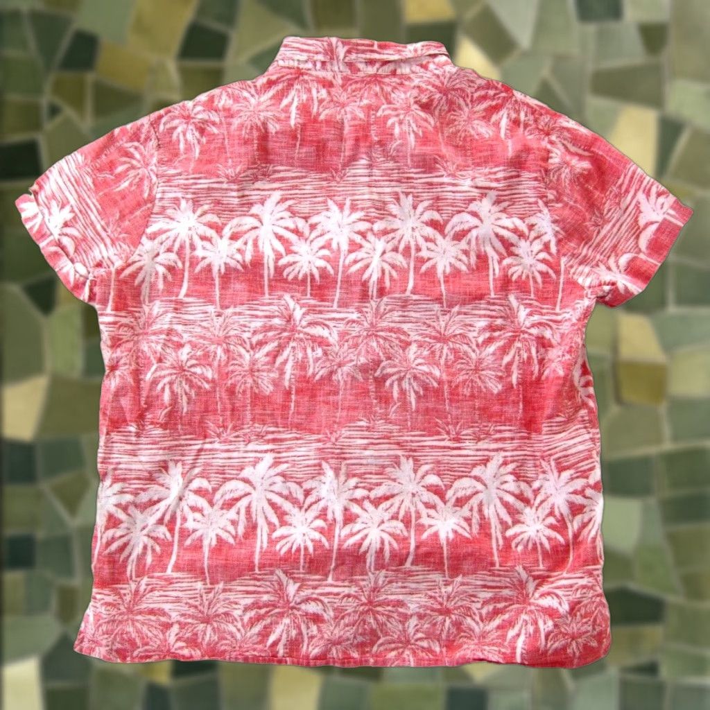 Billabong VINTAGE Billabong 100% Cotton Red White Floral Button Down Short Sleeve Hawaiian Shirt L Size US L / EU 52-54 / 3 - 1 Thumbnail