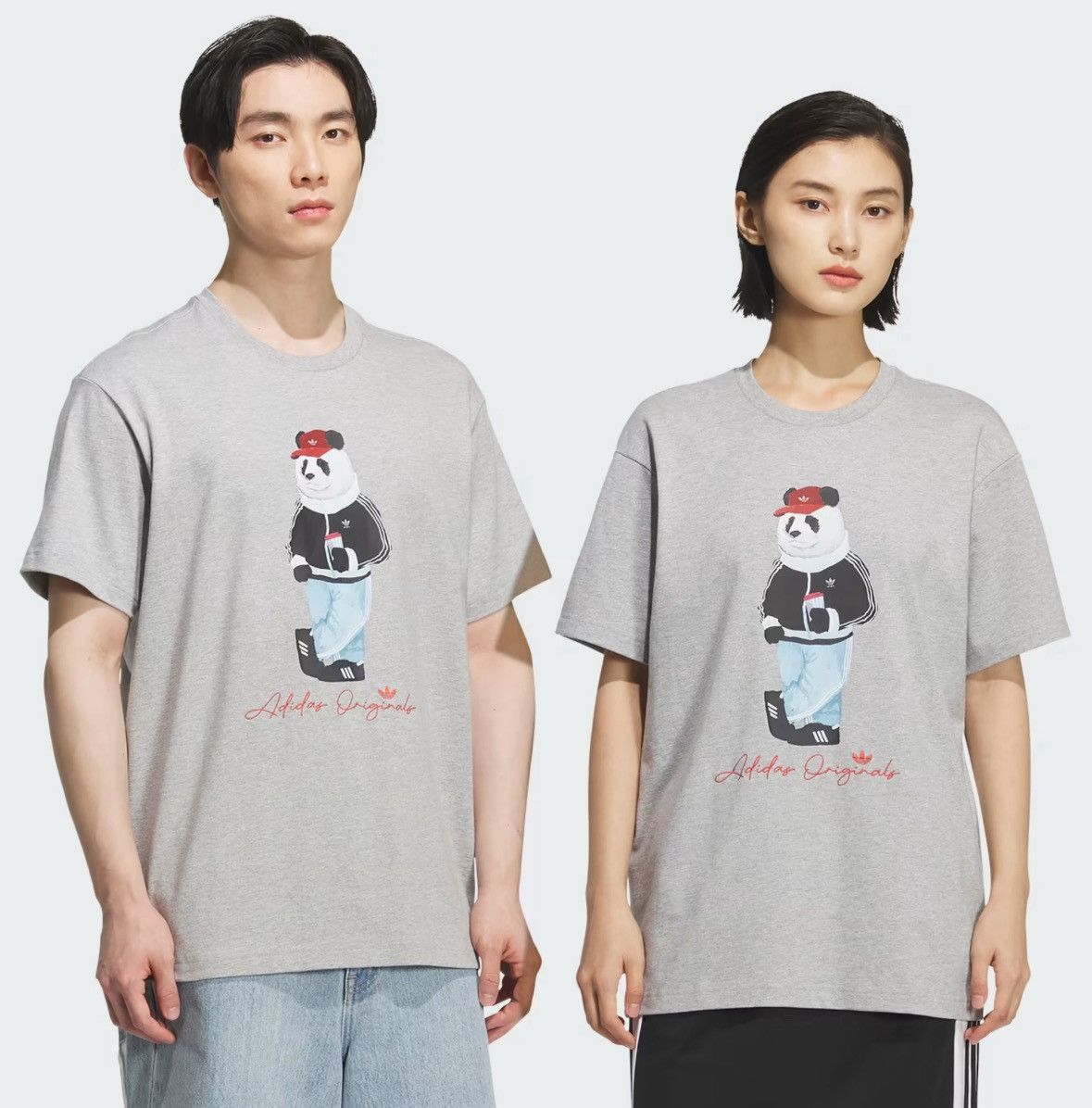 Adidas Adidas DOROPHY COLLAB - TT PANDA TEE Large Grey Size US L / EU 52-54 / 3 - 1 Thumbnail