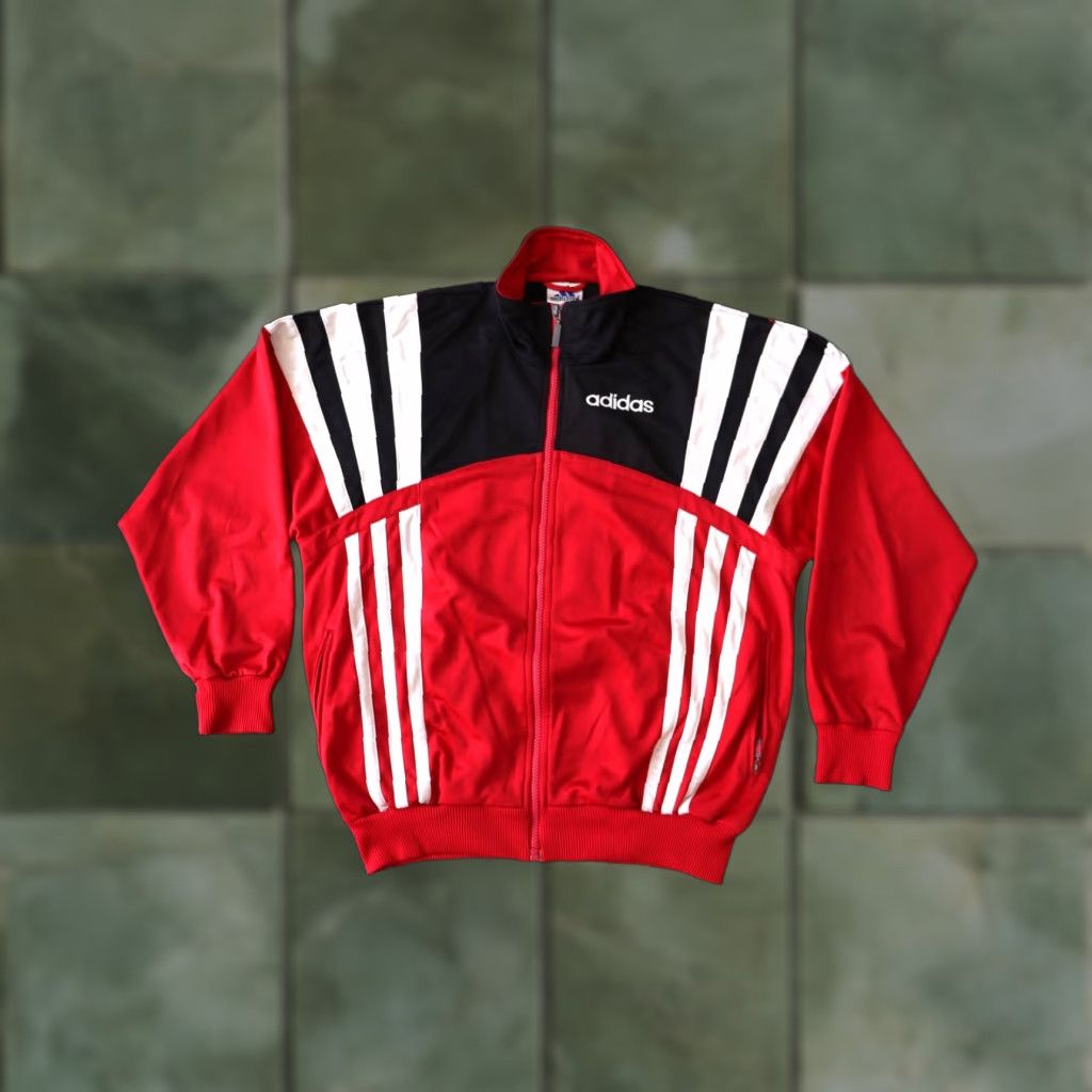Adidas ADIDAS VINTAGE Football Jacket JERSEY 1996/1998 RED BLACK D3 MENS SMALL 90's Size US S / EU 44-46 / 1 - 1 Thumbnail