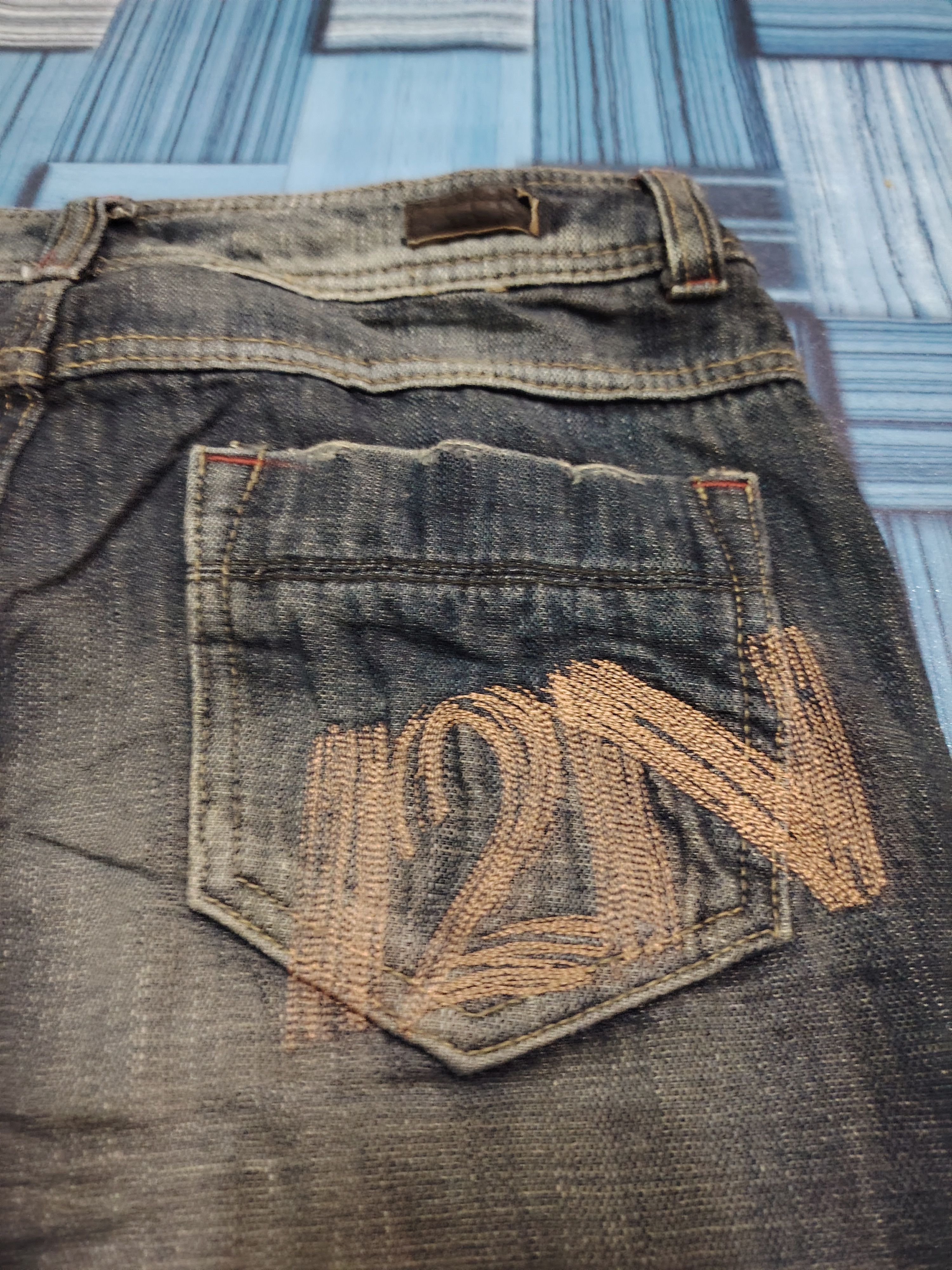 If Six Was Nine Japan I2N Bootcut Jeans Distressed Double Layer Flared Jeans Size US 30 / EU 46 - 15 Thumbnail
