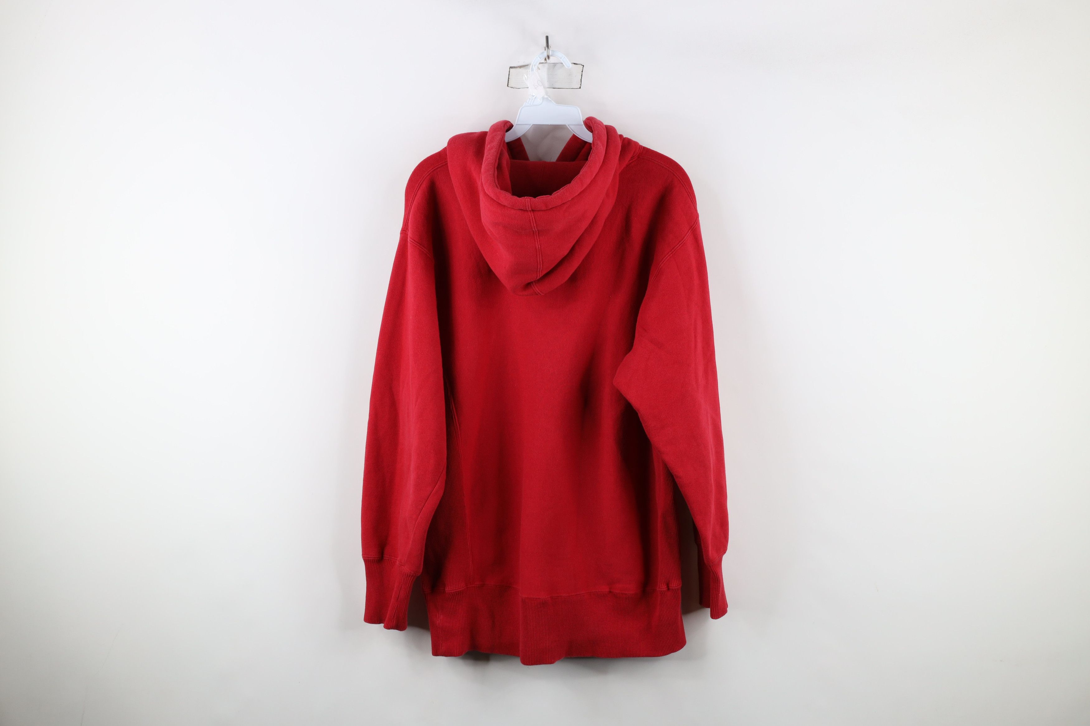 Vintage Vintage Y2K Streetwear Heavyweight Hoodie Sweatshirt Red Size US S / EU 44-46 / 1 - 11 Thumbnail