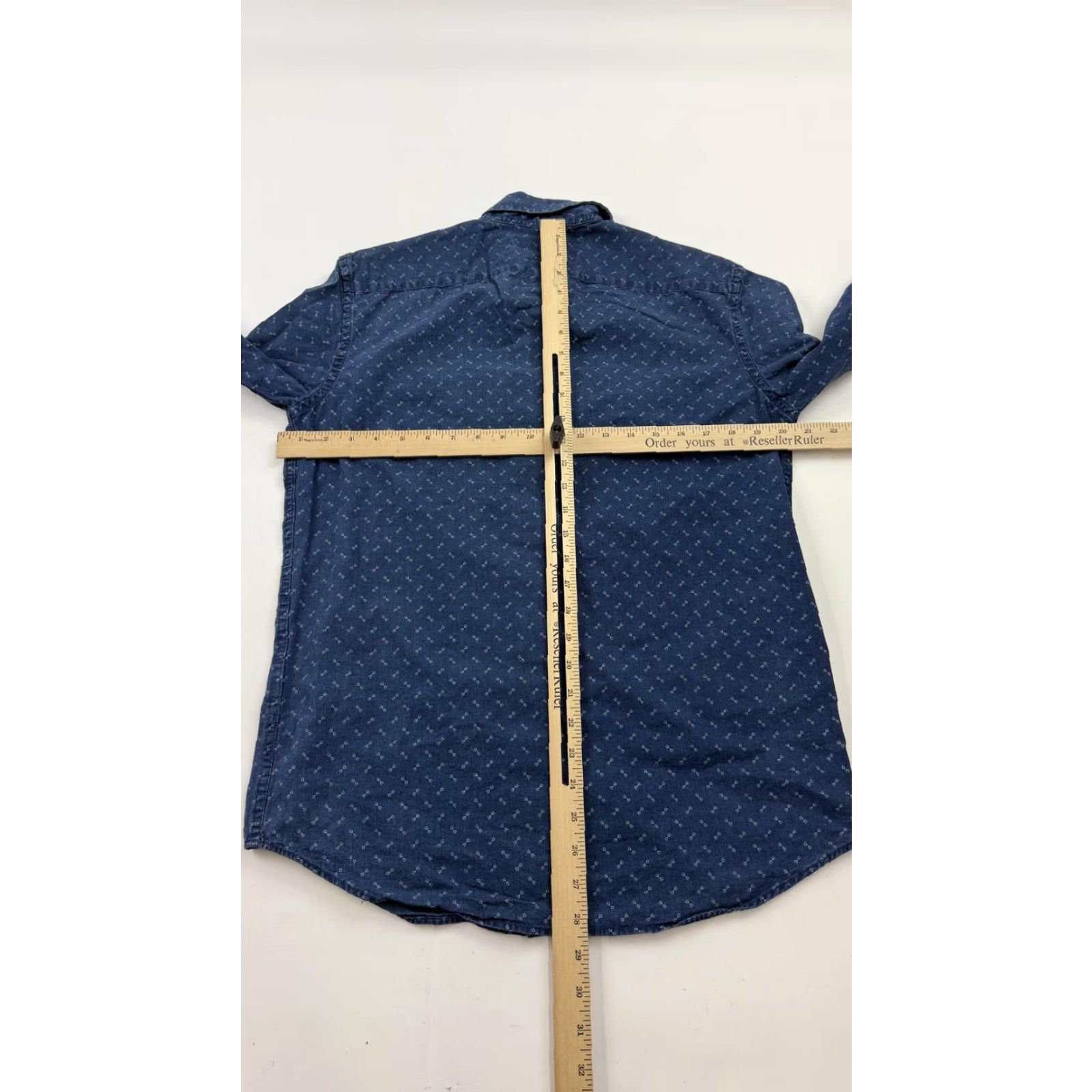 Banana Republic Banana Republic Shirt Mens Small Blue Stretch Button Up Size US S / EU 44-46 / 1 - 6 Thumbnail