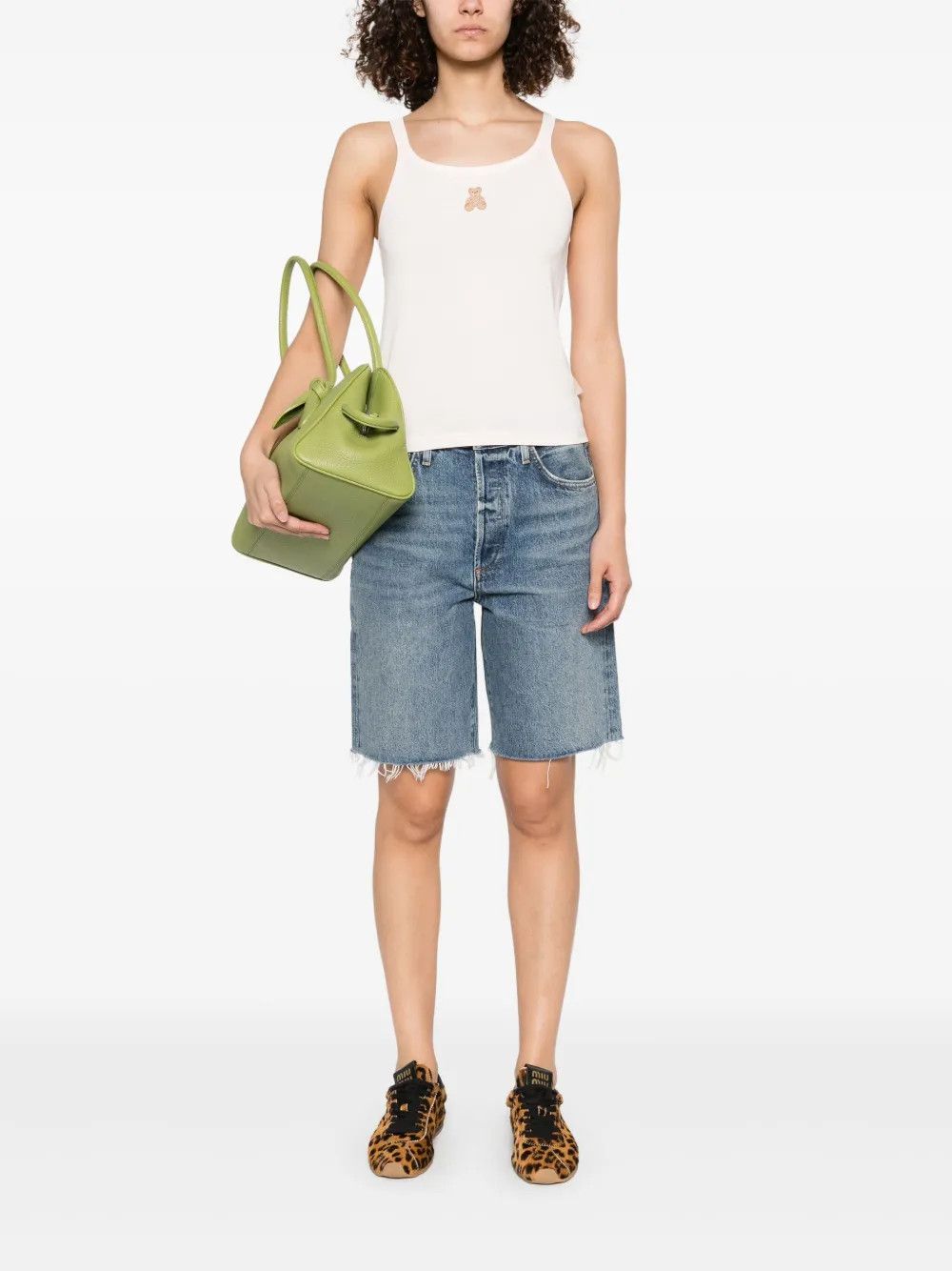 Palm Angels o1y1225 Tank Top in Ivory Size XS / US 0-2 / IT 36-38 - 5 Thumbnail