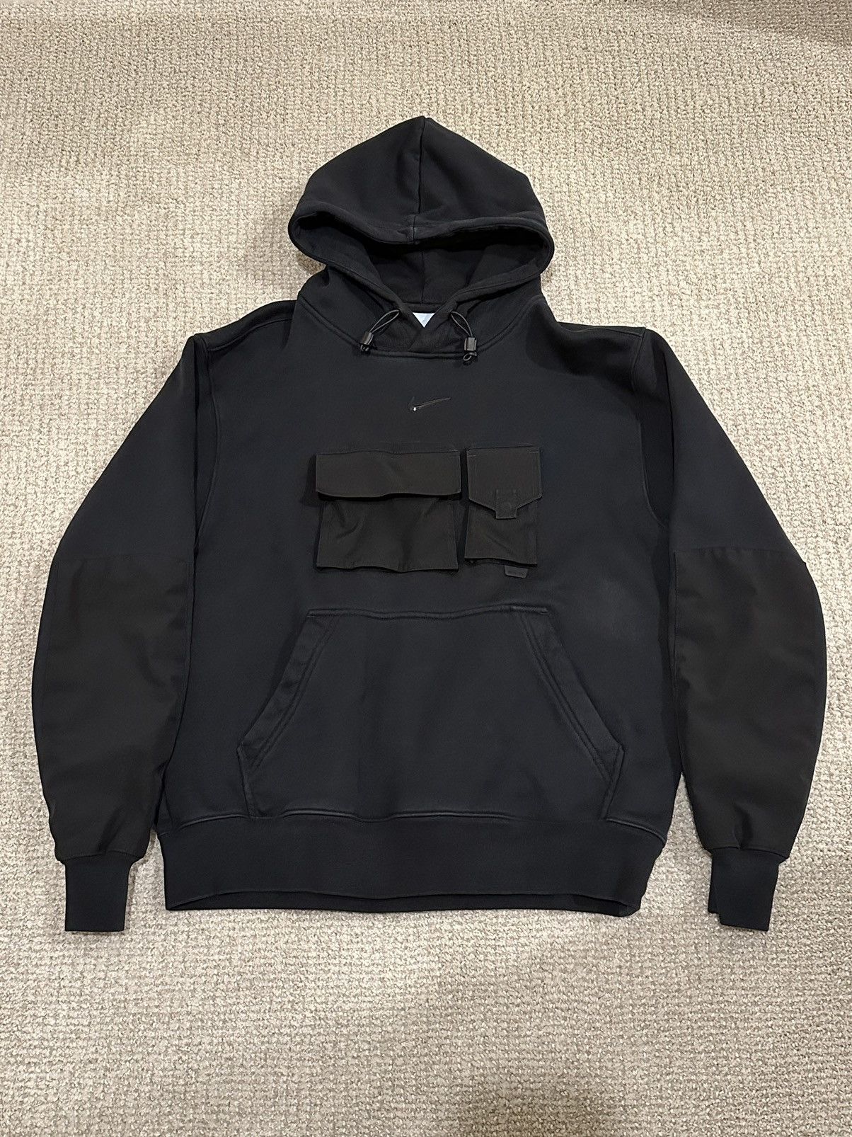 image of Drake Nocta Tech Hoodie Size L in Navy, Men's