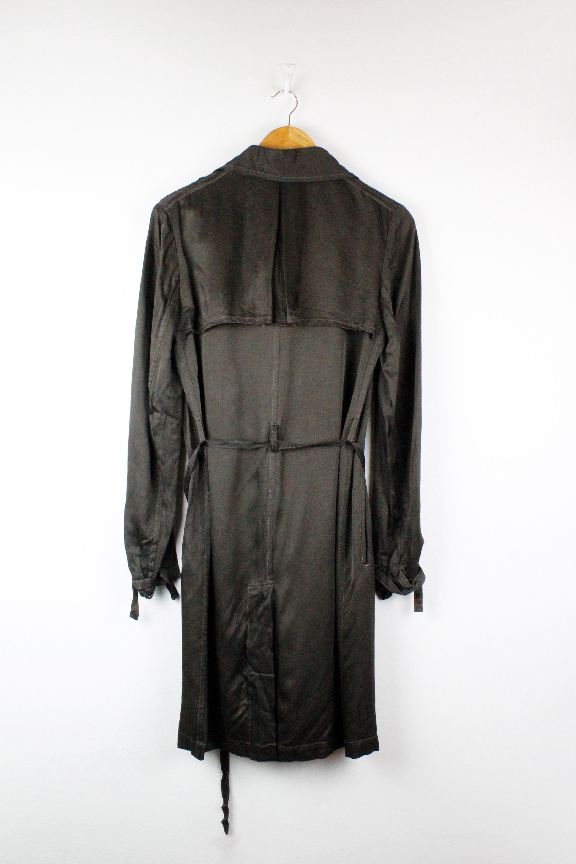 Yohji Yamamoto Womens Archive Yohji Yamamoto Y'S Chiffon Rayon Trench Coat Size M / US 6-8 / IT 42-44 - 4 Thumbnail