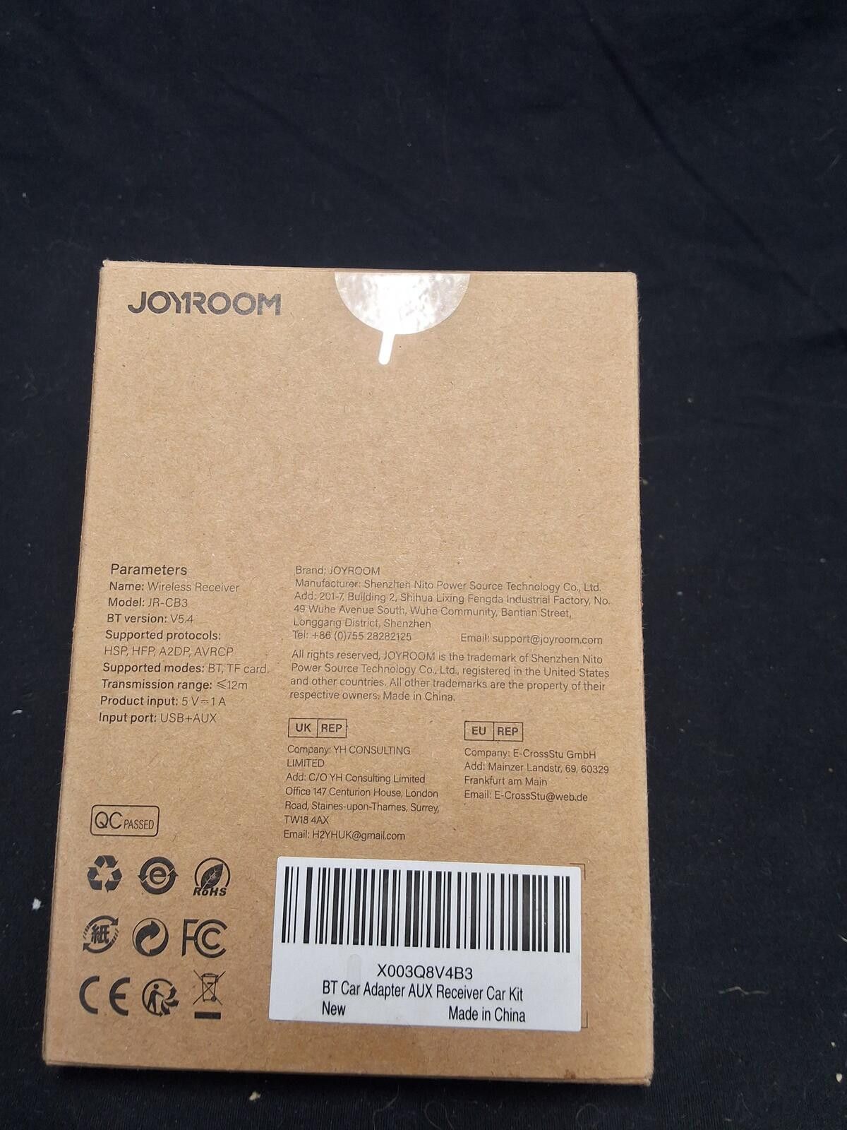 Other Joyroom Wireless Bluetooth Receiver Car Kit - Seamless Audio Size ONE SIZE - 2 Thumbnail