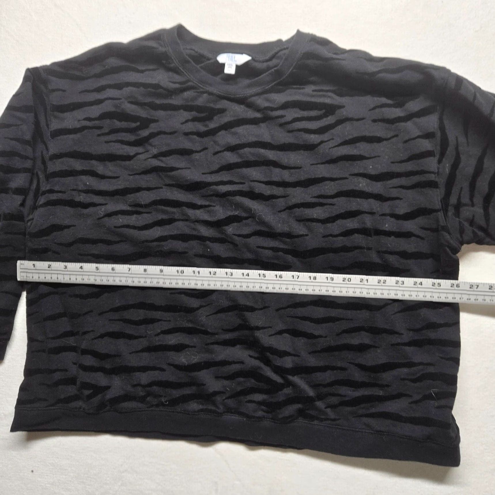 Vintage Time And Tru Sweater Adult 3XL Black Animal Print Knit Crew Neck Long Sleeve Pullover Leopard Cheetah Womens Size XXL / US 16-18 / IT 52-54 - 4 Thumbnail