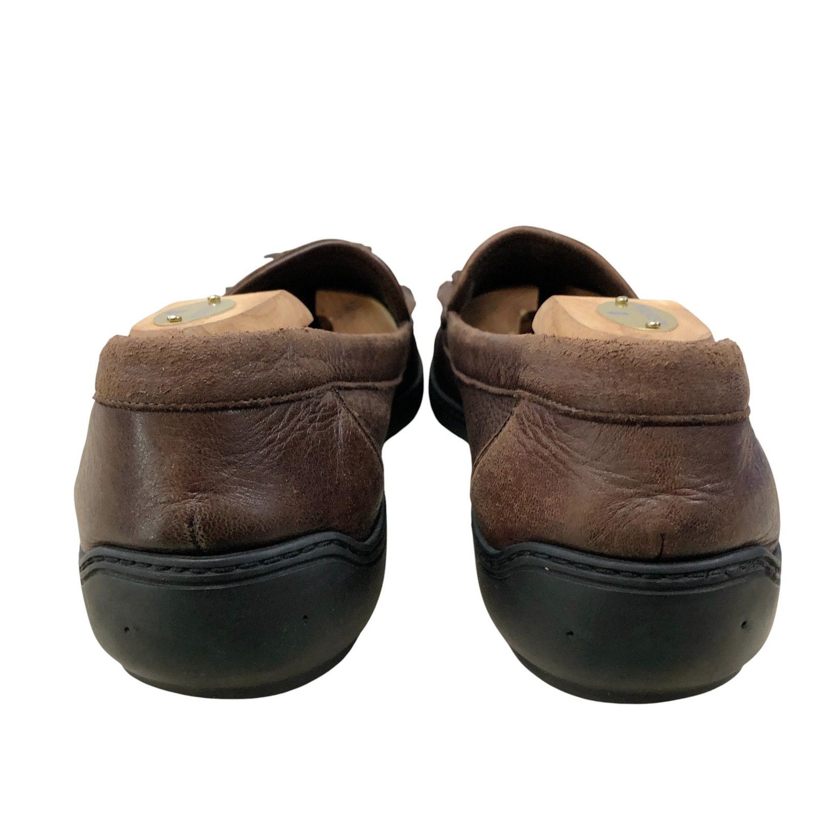 Bragano Bragano Loafers 11.5M Brown Leather Tassel Kiltie Moccasin Size US 11.5 / EU 44-45 - 4 Thumbnail