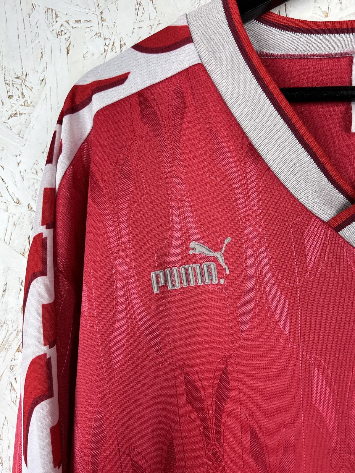 Puma 90s Vintage Puma 1998/99 Template Blank Long Sleeve Jersey Size US L / EU 52-54 / 3 - 2 Thumbnail