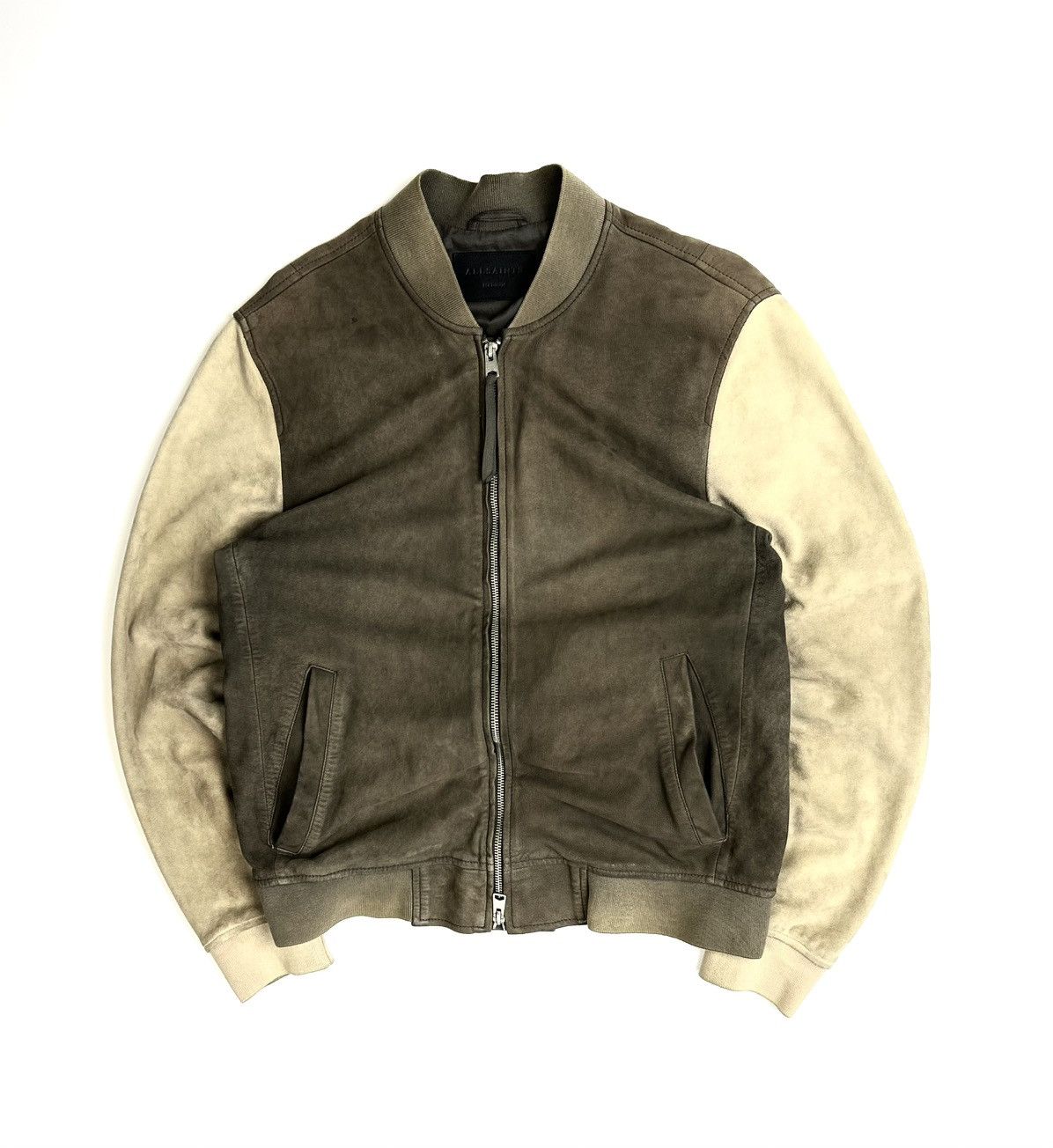 Allsaints Vintage AllSaints Leather Bomber Jacket Double Colour y2k Size US M / EU 48-50 / 2 - 1 Thumbnail