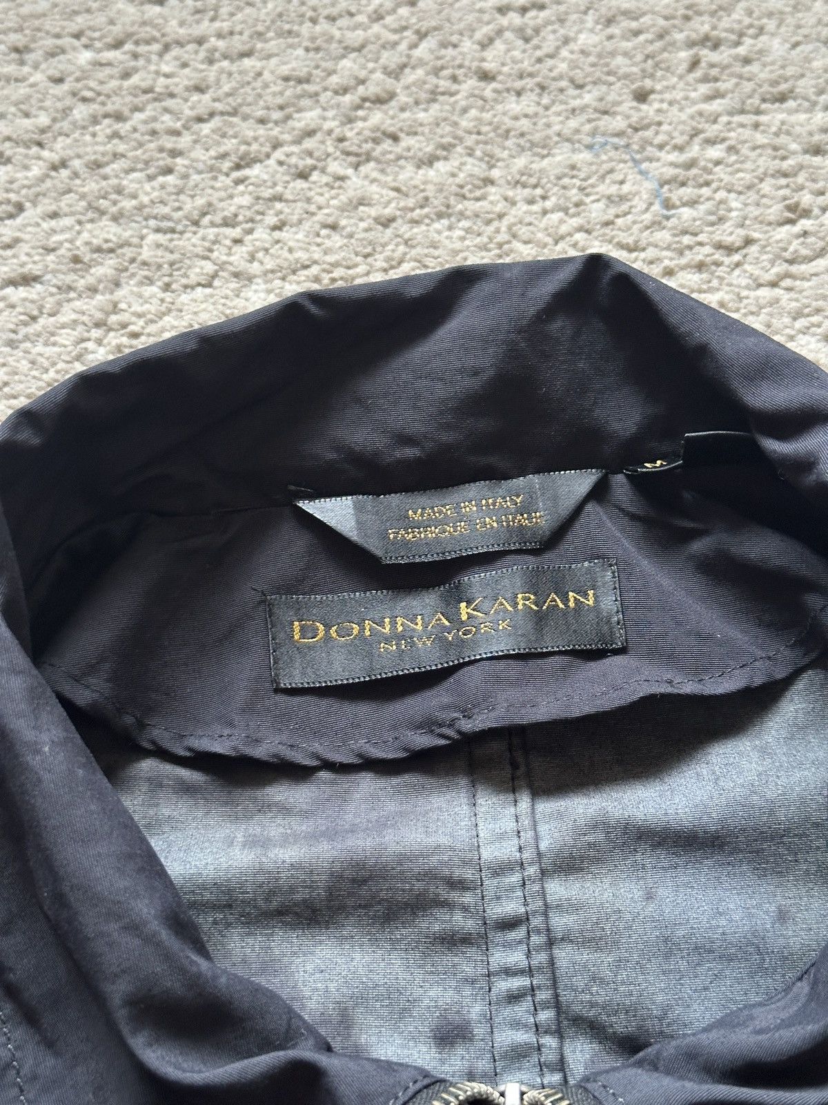 Donna Karan 1990s Donna Karan Oversized Resin Coating Nylon Jacket Size US XL / EU 56 / 4 - 14 Thumbnail