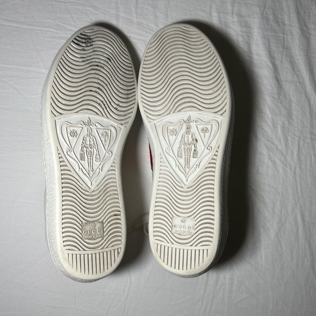 Gucci Gucci Ace White Leather Web Stripe Sneakers – Full Set Size US 9 / EU 42 - 6 Thumbnail