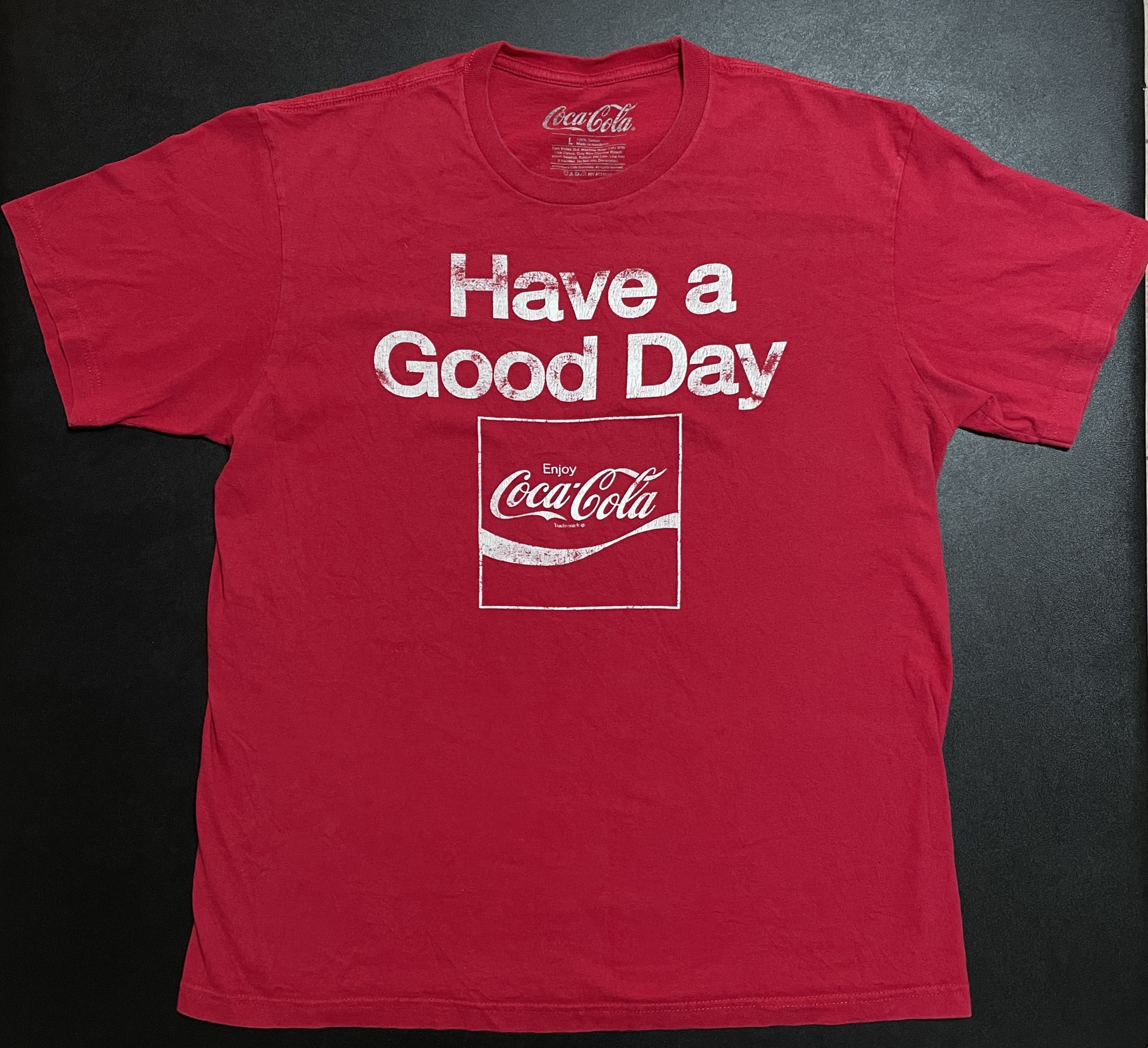Coca Cola Vintage Coca Cola Have A Good Day Large Red Shirt Size US L / EU 52-54 / 3 - 1 Thumbnail