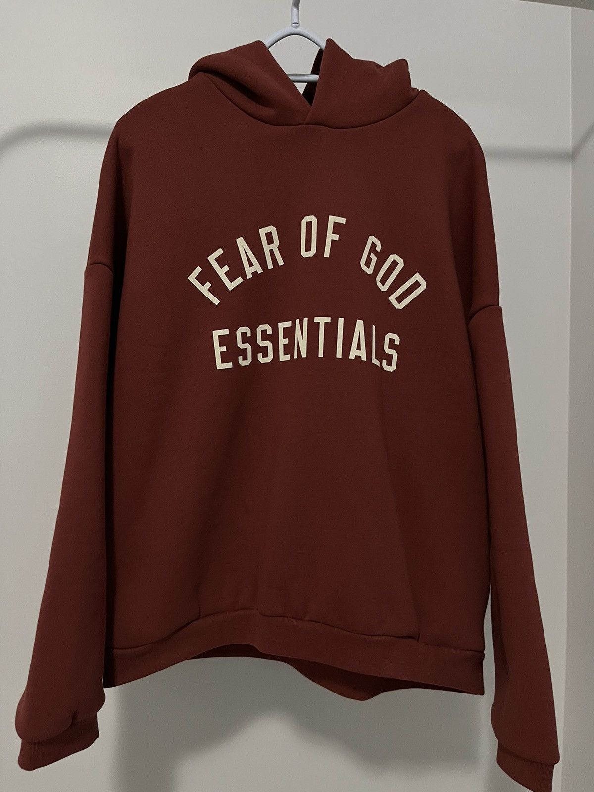 Fear of God Essentials Crimson Hoodie