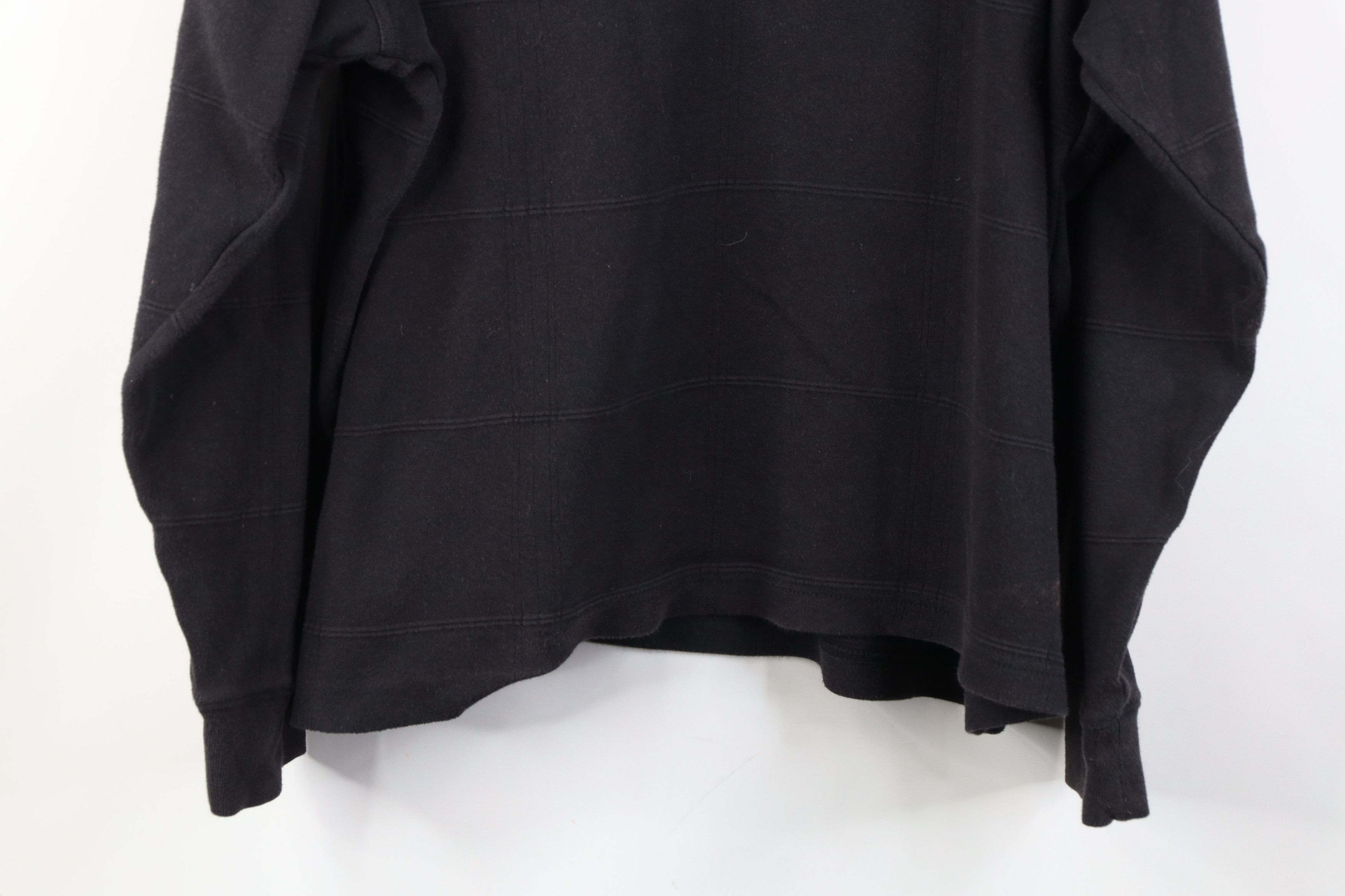 Vintage Vintage 90s Streetwear Boxy Fit Long Sleeve Rugby Polo Black Size US XL / EU 56 / 4 - 15 Thumbnail