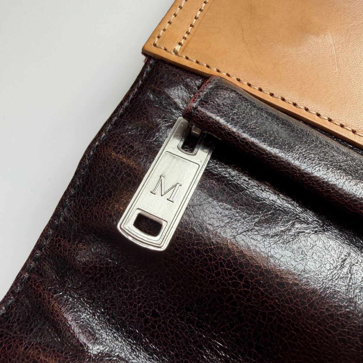 Other 1990s Masaki Matsushima Homme Leather Fold Handbag Size ONE SIZE - 5 Thumbnail