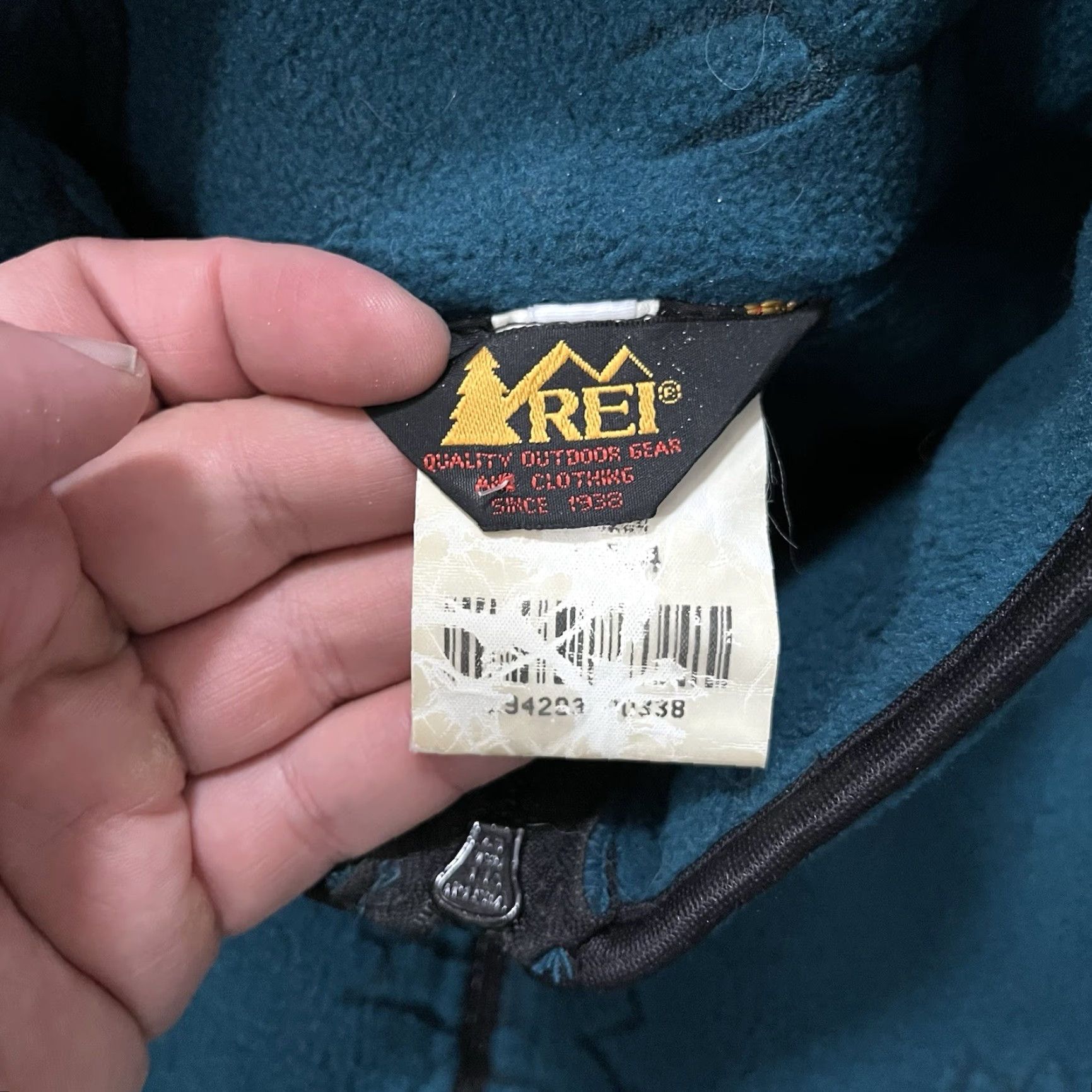 Vintage VINTAGE REI Jacket M Teal Fleece Half Zip Aztec Southwestern 90s Unisex Adults Size US M / EU 48-50 / 2 - 7 Thumbnail