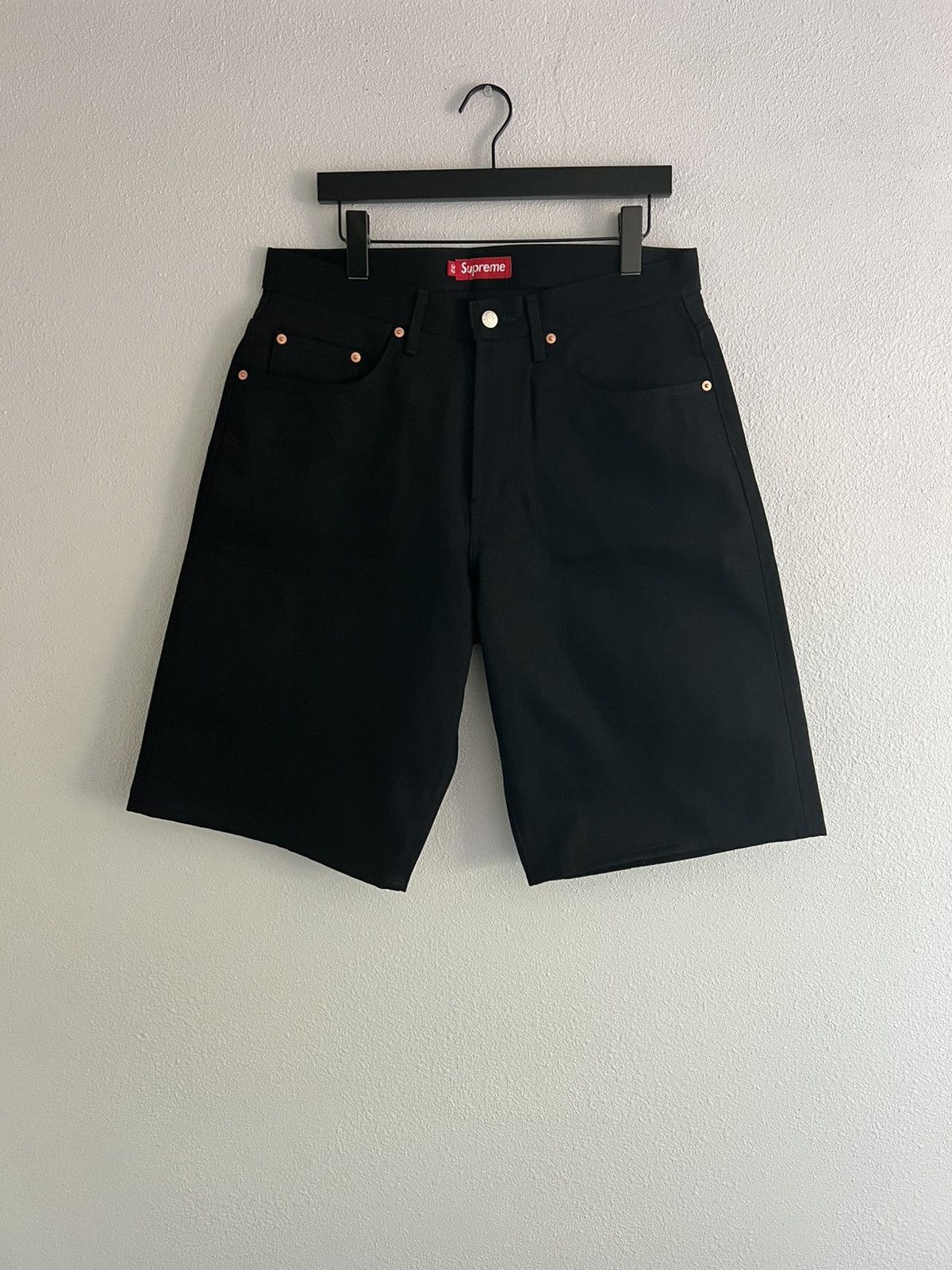 Supreme SUPREME MITCHELL & NESS BULLETS BAGGY JEAN SHORTS SS26