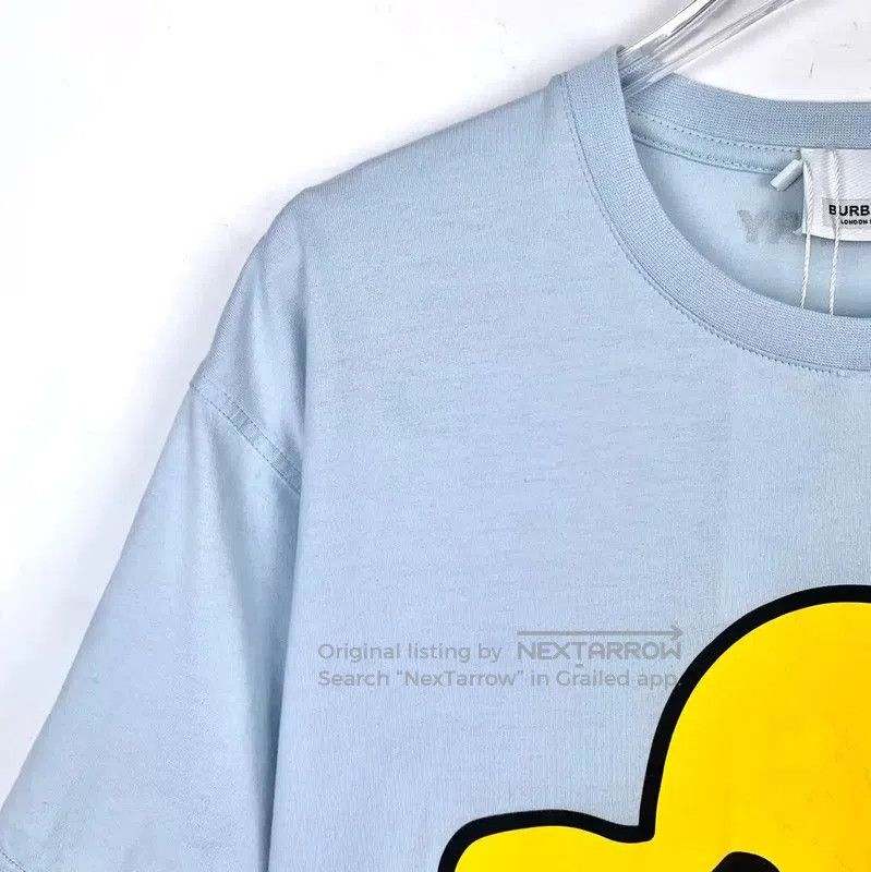 Burberry Burberry Blue Cotton T-Shirt. Size XS / US 0-2 / IT 36-38 - 3 Thumbnail