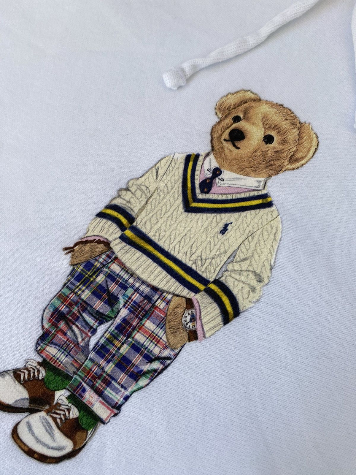 Polo Ralph Lauren Polo Ralph Lauren Polo Bear Fleece Hoodie Multi Color Y2K Size US XXL / EU 58 / 5 - 9 Thumbnail
