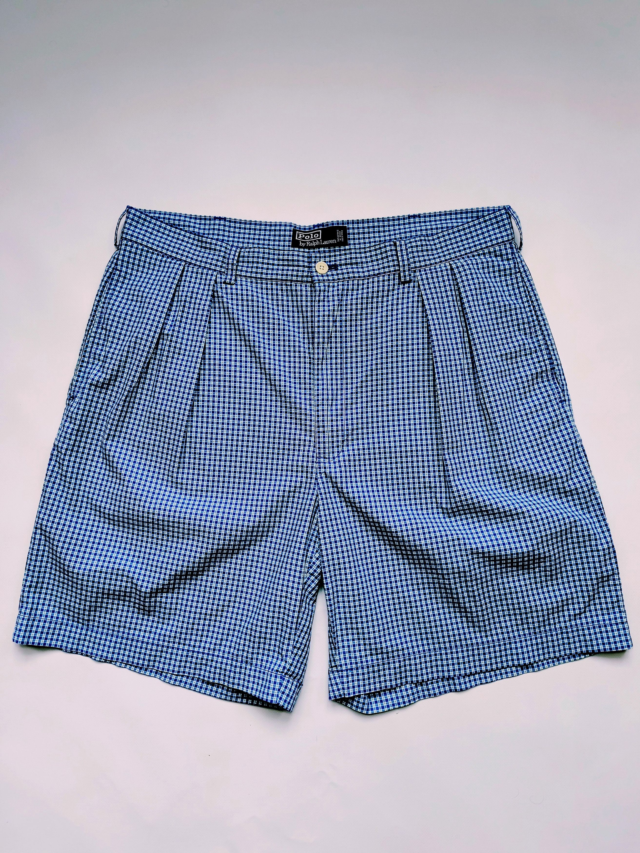 Polo Ralph Lauren × Vintage Vintage Polo Ralph Lauren Check Shorts Size US 36 / EU 52 - 1 Thumbnail