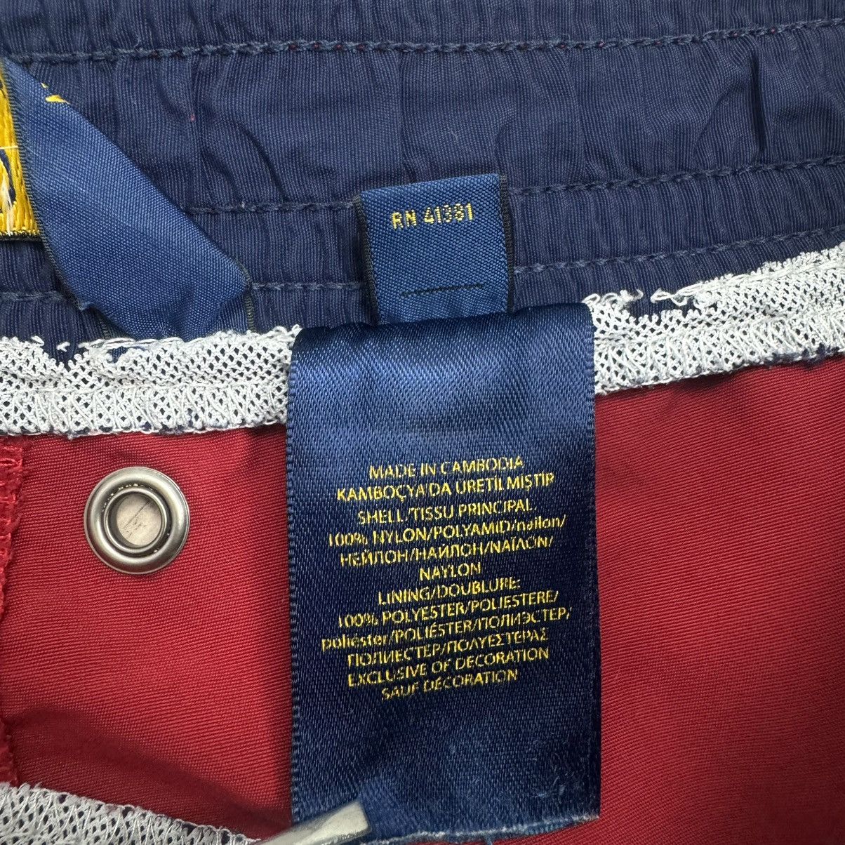 Polo Ralph Lauren Vintage Essential Polo Ralph Lauren Nylon Red Shorts Size US 32 / EU 48 - 15 Thumbnail