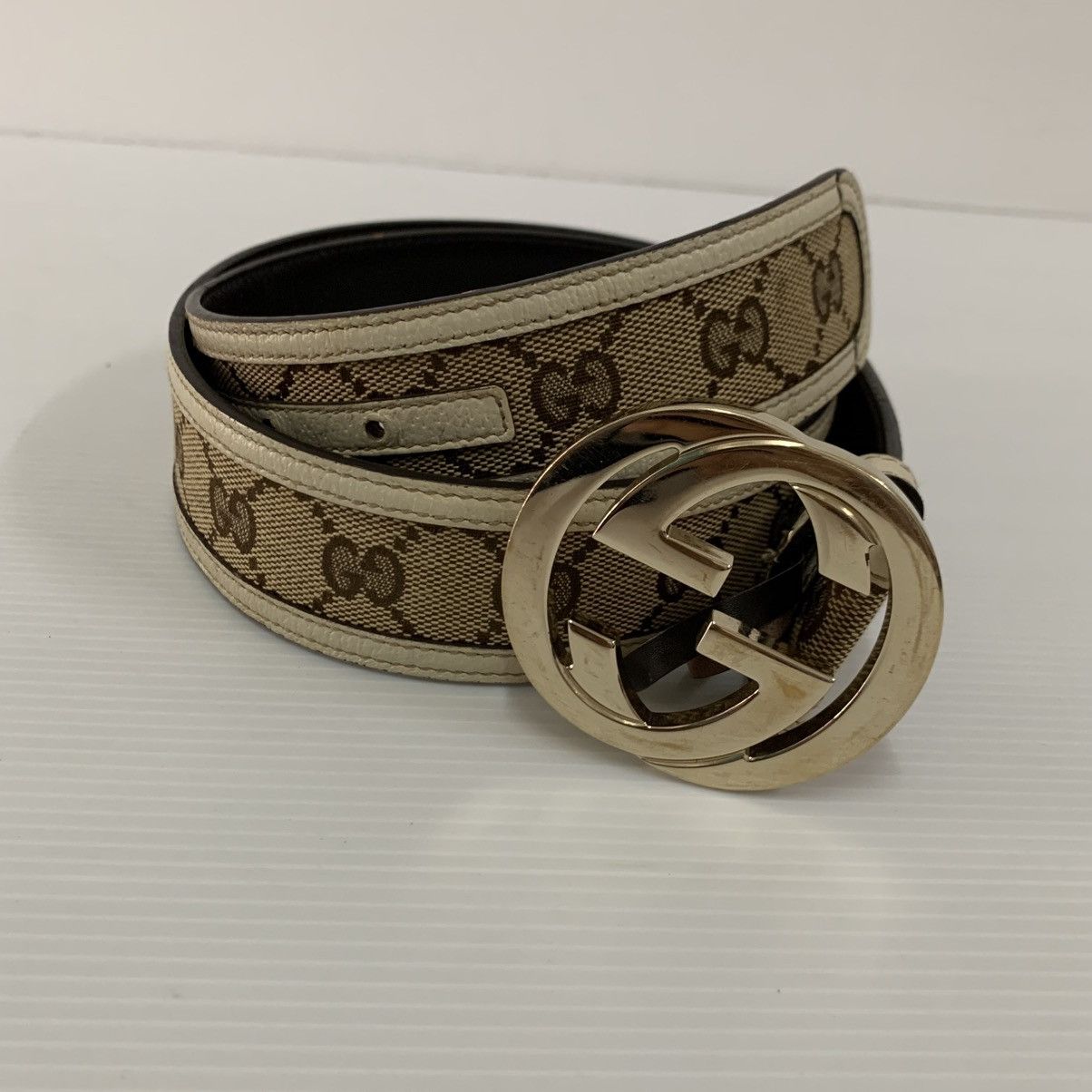 Gucci Gucci Monogram Belt Size 34 - 1 Thumbnail
