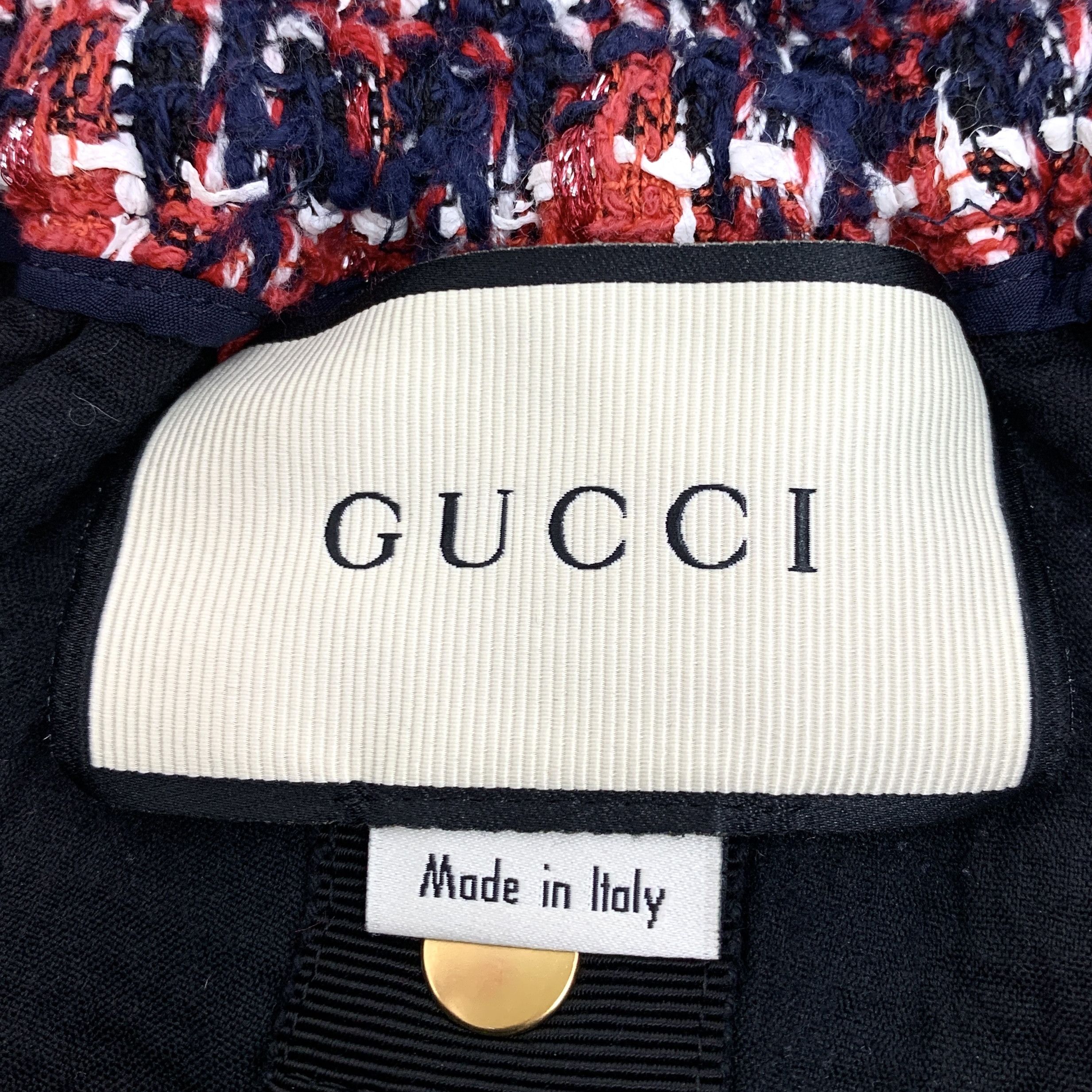 Gucci Gucci Red Plaid Tweed Shorts (44) Size 30" / US 8 / IT 44 - 2 Thumbnail