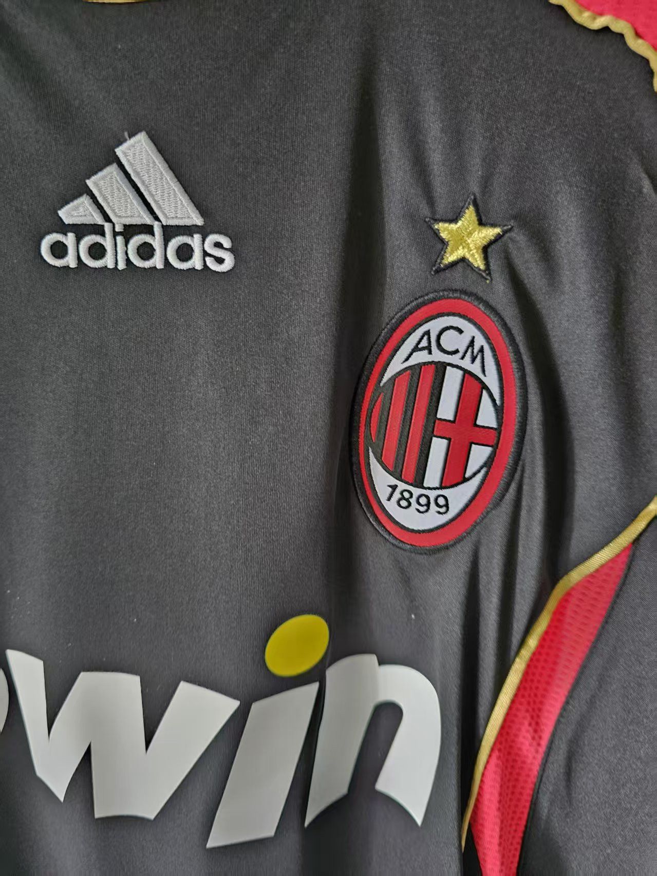 Other 2006 2007 AC Milan Jersey Black Size US XL / EU 56 / 4 - 2 Thumbnail