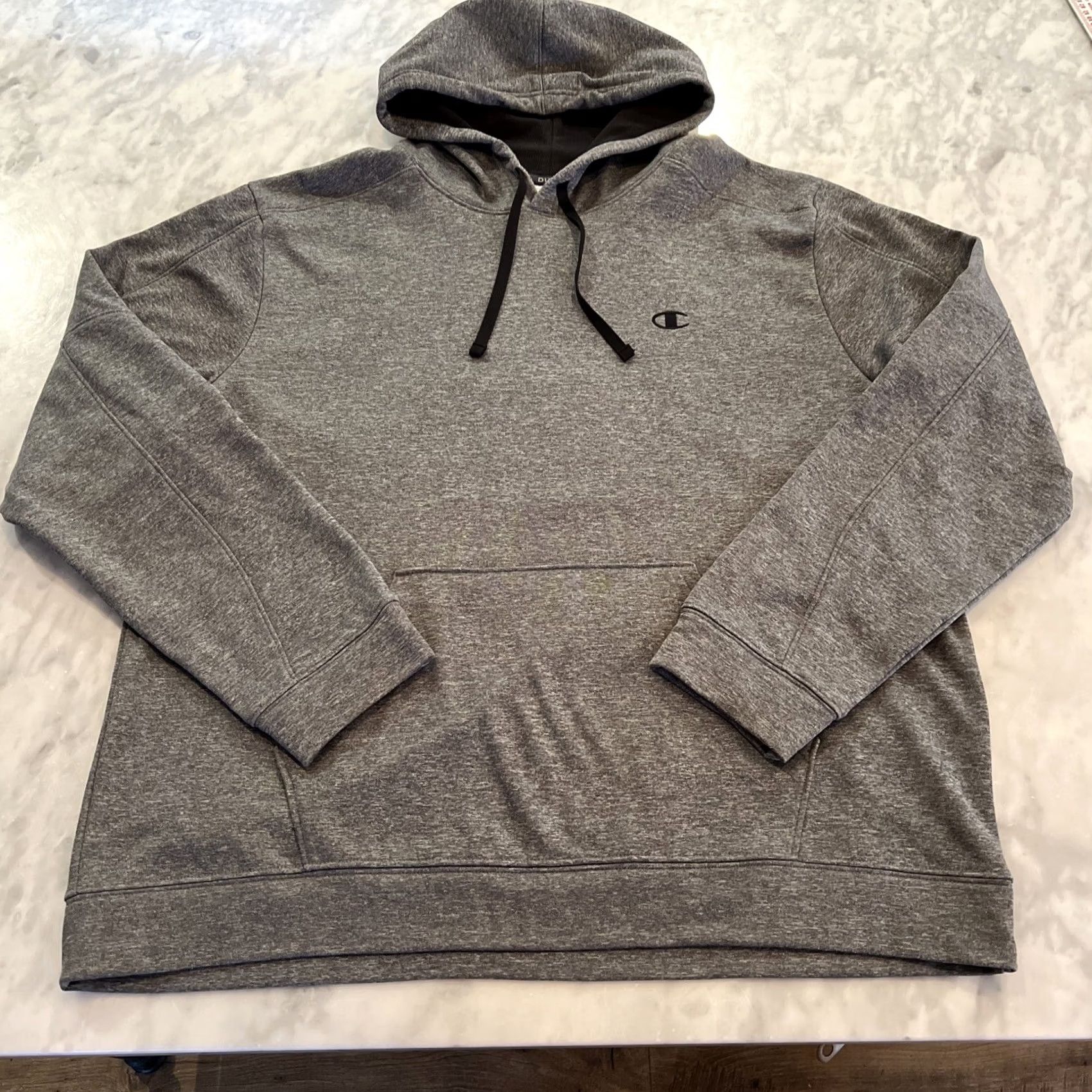 Champion Champion Shirt Mens XL Gray Sweatshirt Power train Men Hooded Pullover Grey Front Pocket Size US XL / EU 56 / 4 - 2 Thumbnail