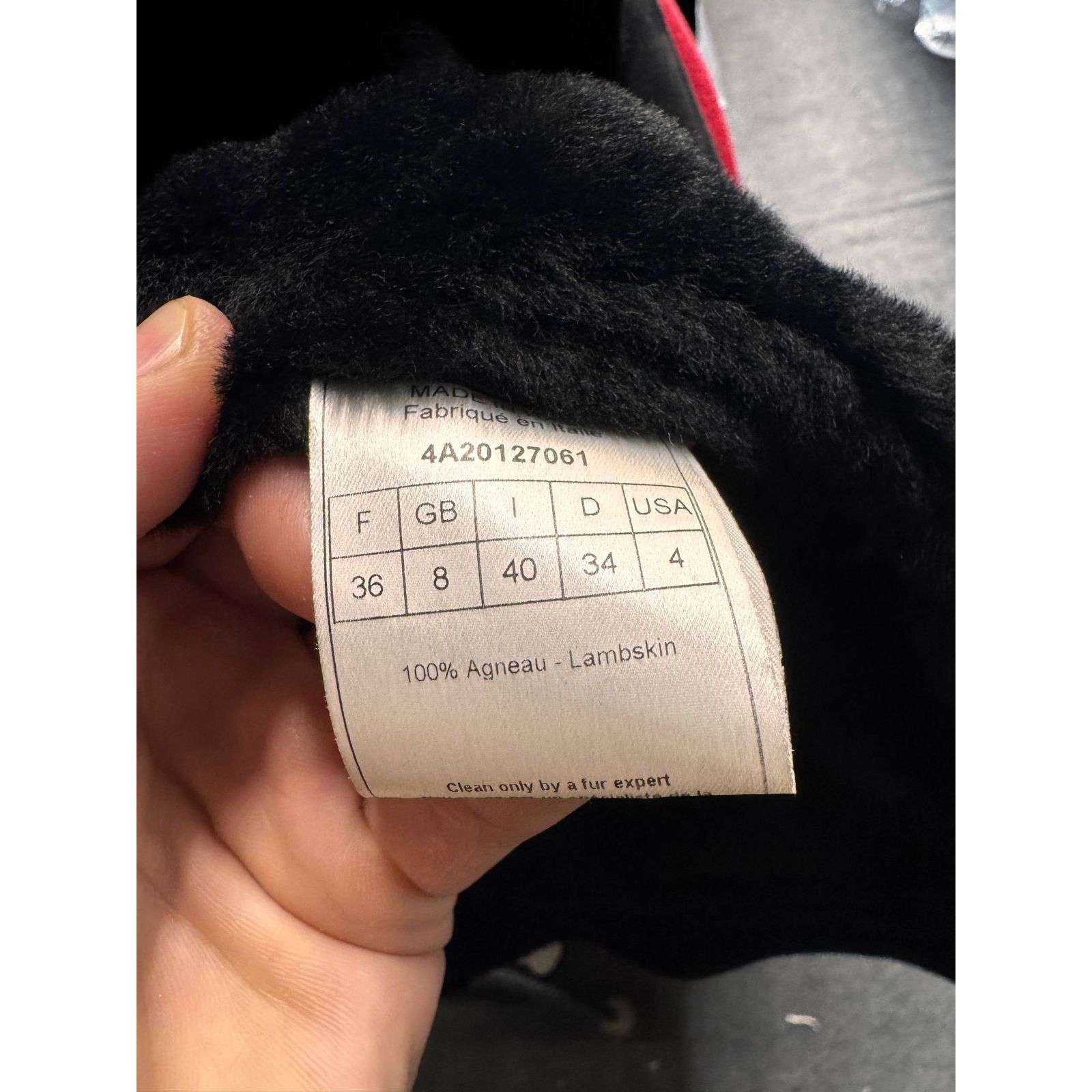 Dior Christian Dior Black Genuine Leather Shearling Jacket Size XS / US 0-2 / IT 36-38 - 5 Thumbnail