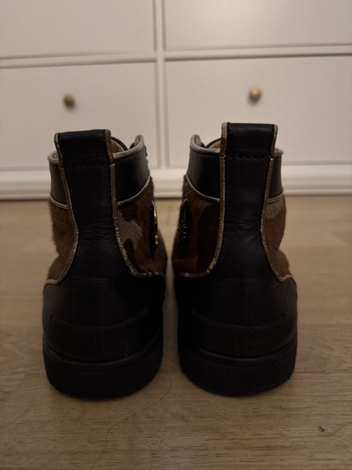 Christian Louboutin Hi top Louis Orlato Camo Pony Calfskin Size US 8 / EU 41 - 3 Thumbnail