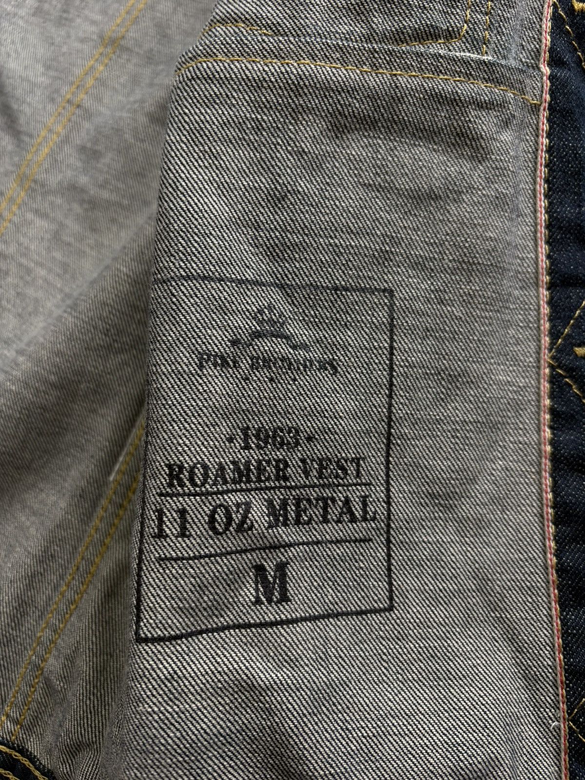Pike Brothers Pike Brothers Selvedge Denim 11oz Roamer Vest Blue size M Size US M / EU 48-50 / 2 - 8 Thumbnail