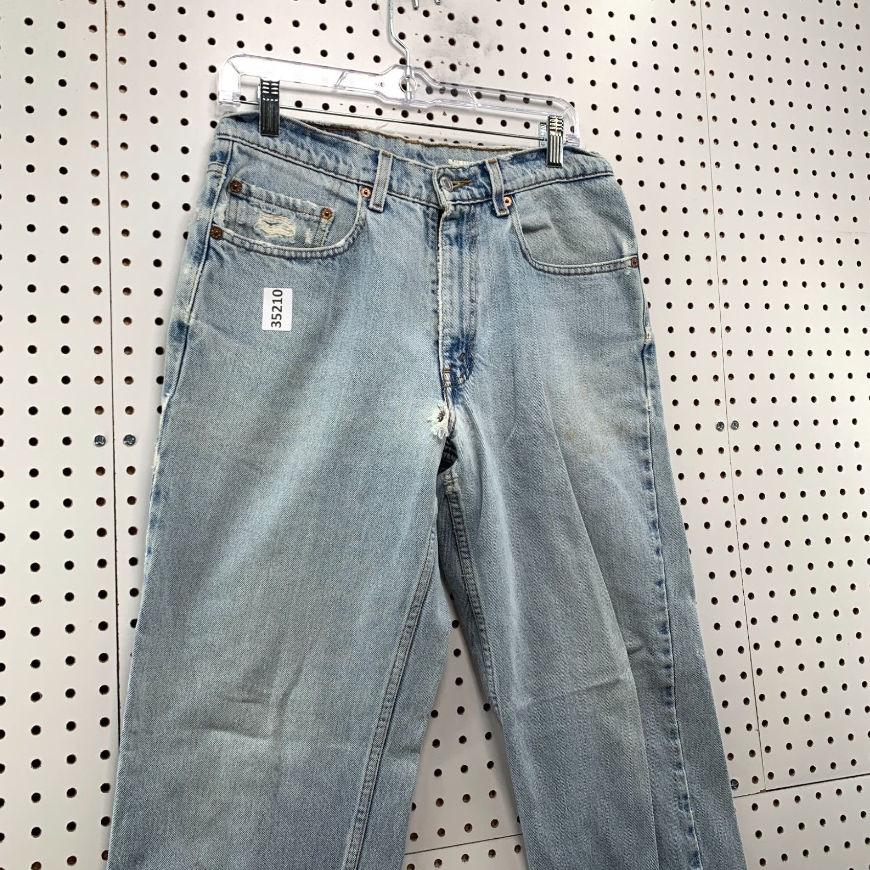 Levi's VINTAGE Levi's 550 Jeans Mens Relaxed 30x29.5 Light Wash Blue 90s Denim Size US 30 / EU 46 - 4 Thumbnail