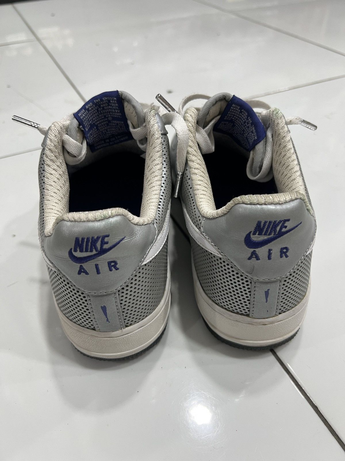 Nike Nike Air Force 1 Low Futura Be True 2010 Silver 318775-005 Size US 8 / EU 41 - 5 Thumbnail