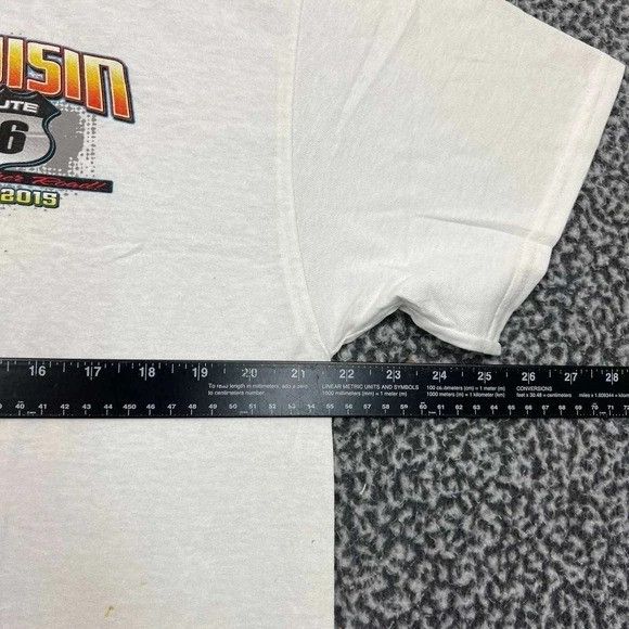 Gildan Vintage Cruisin Route 66 Shirt Men Large White Racing Gildan Size US L / EU 52-54 / 3 - 4 Thumbnail