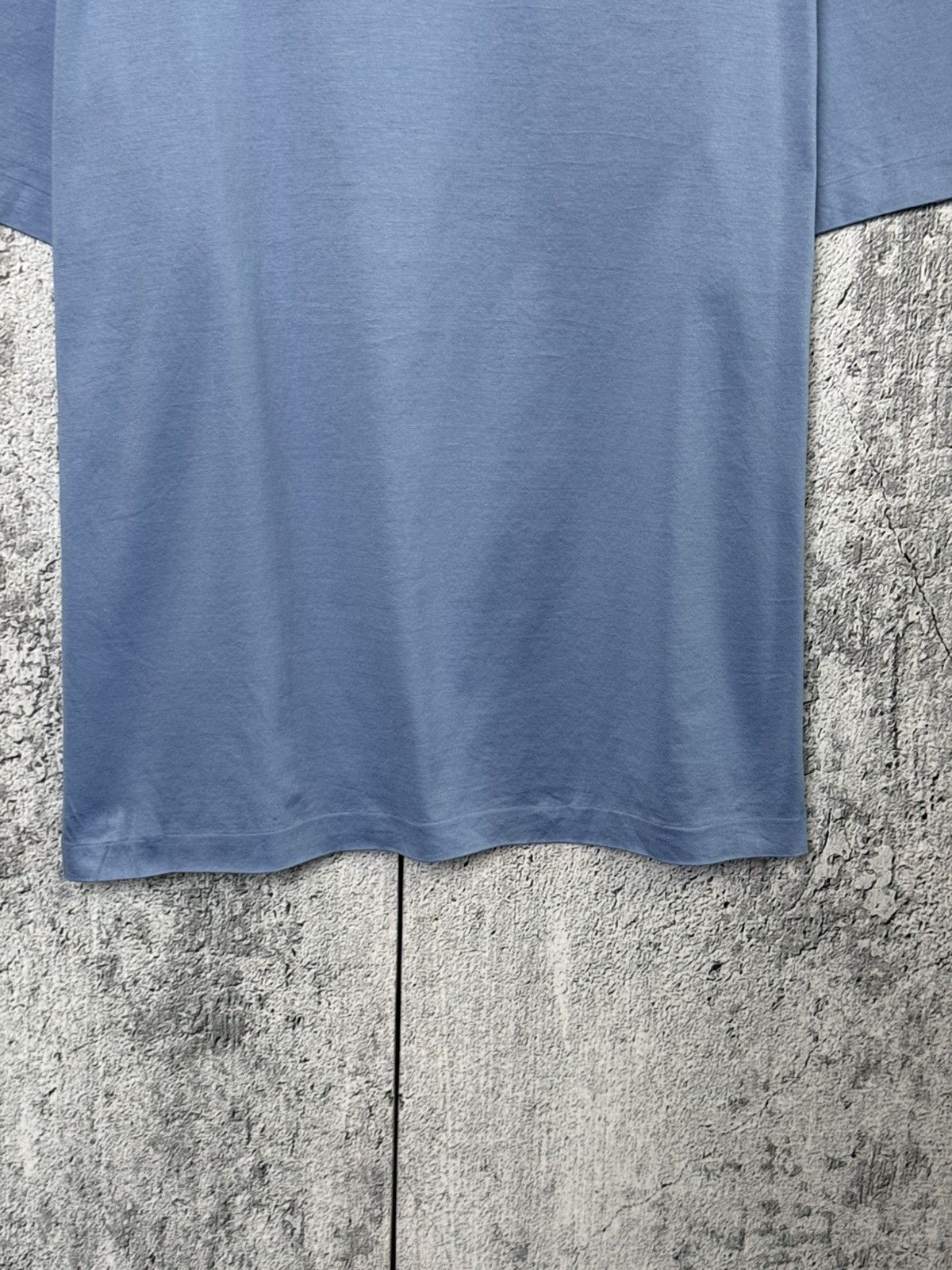 Ralph Lauren Purple Label Ralph Lauren Purple Label Crewneck Blue Tee Made in Italy Size US XL / EU 56 / 4 - 12 Thumbnail