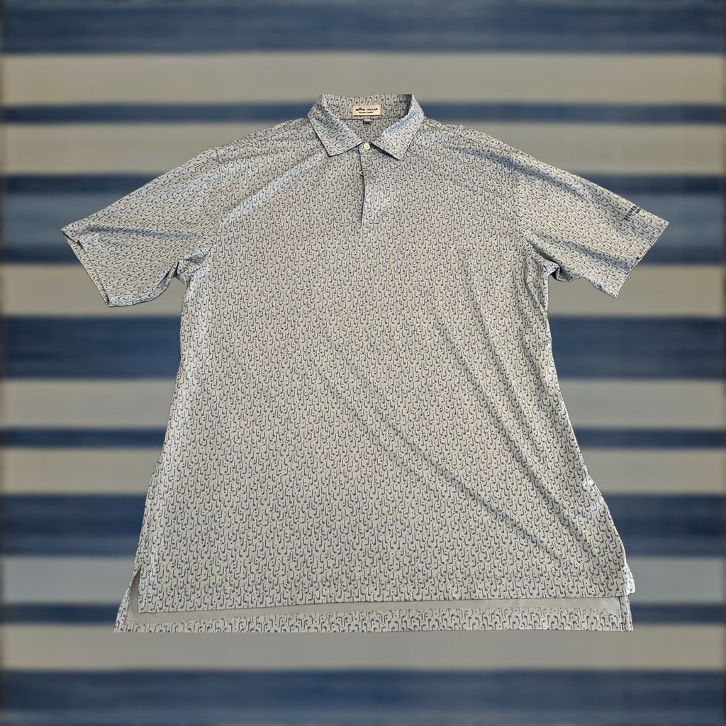 Peter Millar Peter Millar Summer Comfort Golf Polo Shirt Blue Mens Large Size US L / EU 52-54 / 3 - 1 Thumbnail