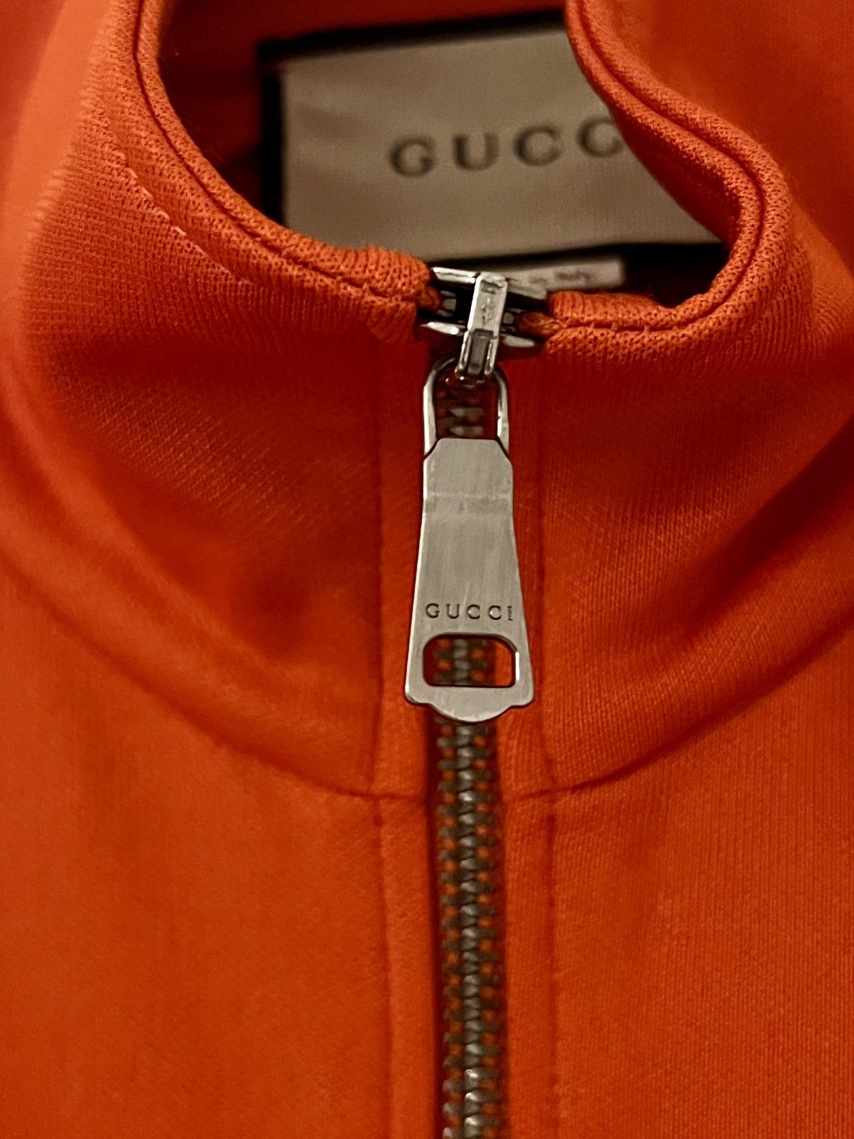 Gucci VERY RARE Orange Gucci Track Jacket With Gucci On Sleeves Size US S / EU 44-46 / 1 - 6 Thumbnail