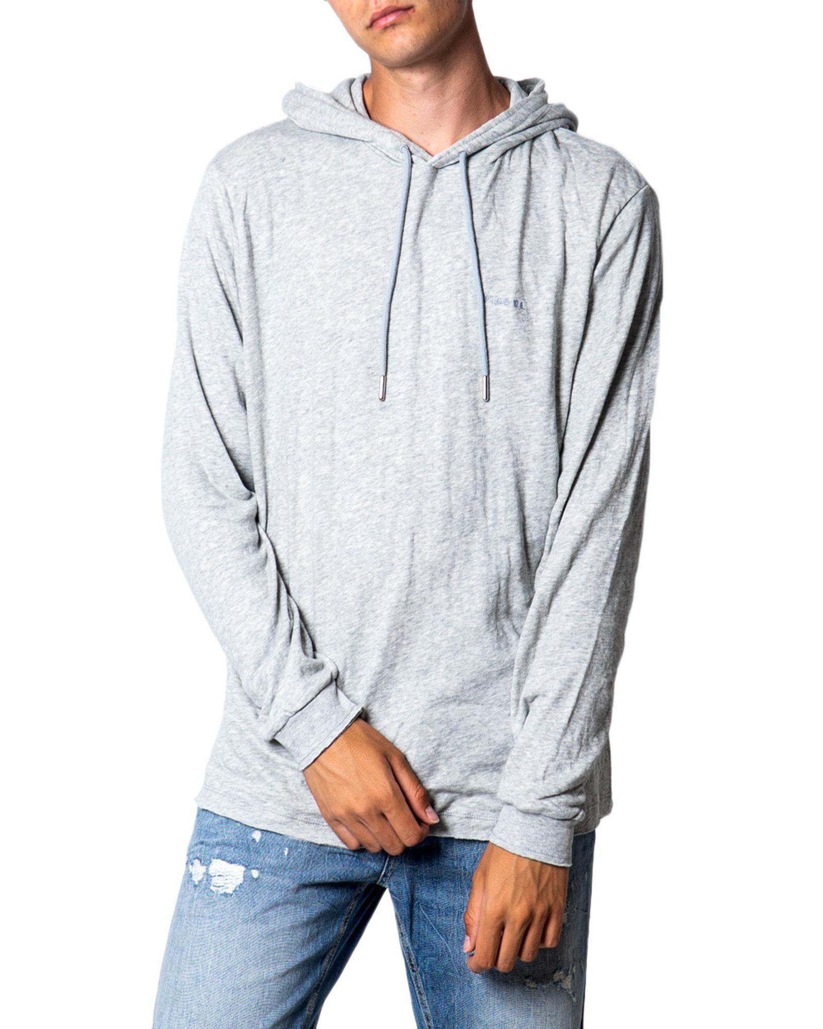 image of Diesel Marl Hooded Sweatshirt in Grey, Men's (Size 2XL)