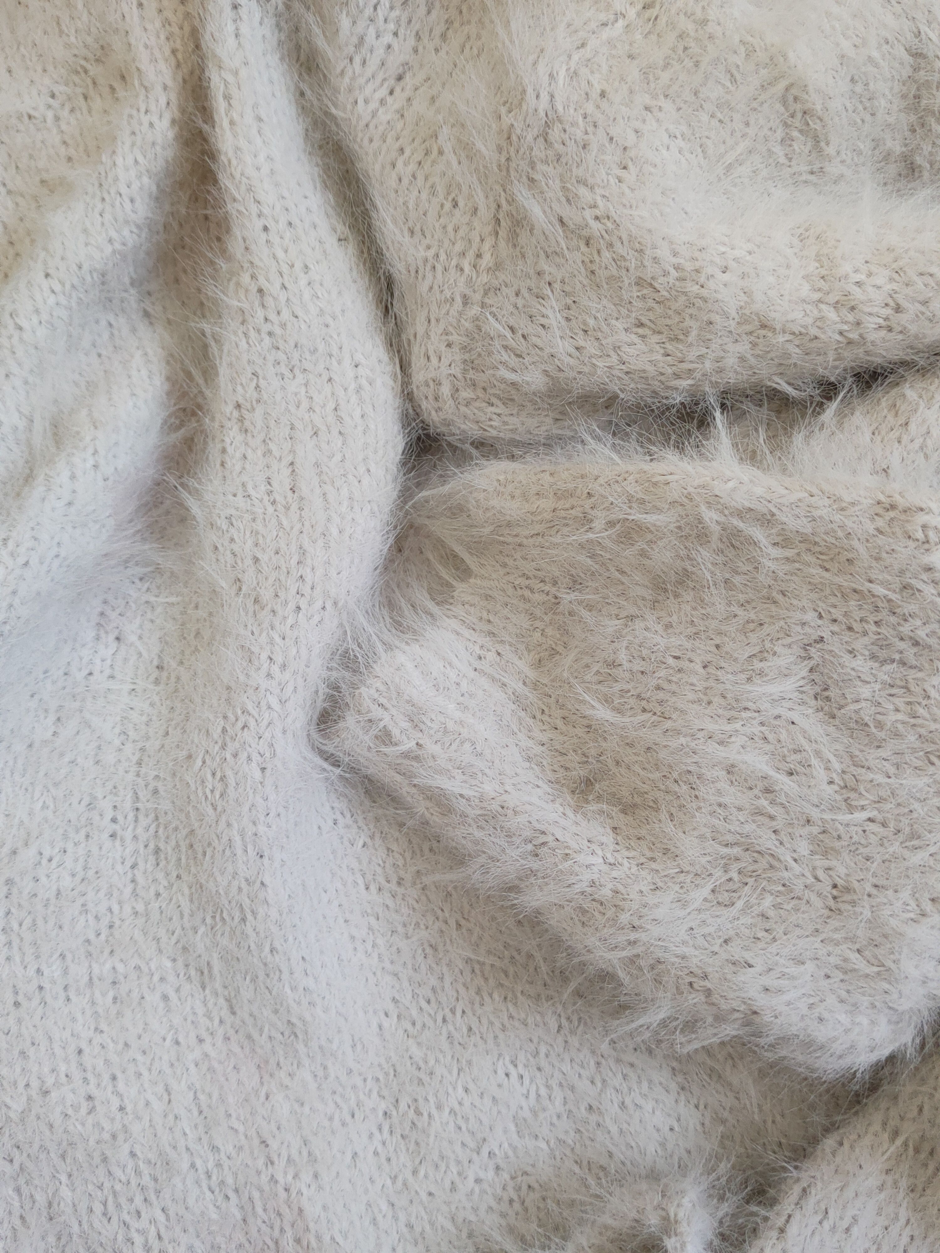 Japanese Brand × Vintage Archives Light Gray Fur Mohair Knitwear Cardigan Vintage Size M / US 6-8 / IT 42-44 - 10 Thumbnail