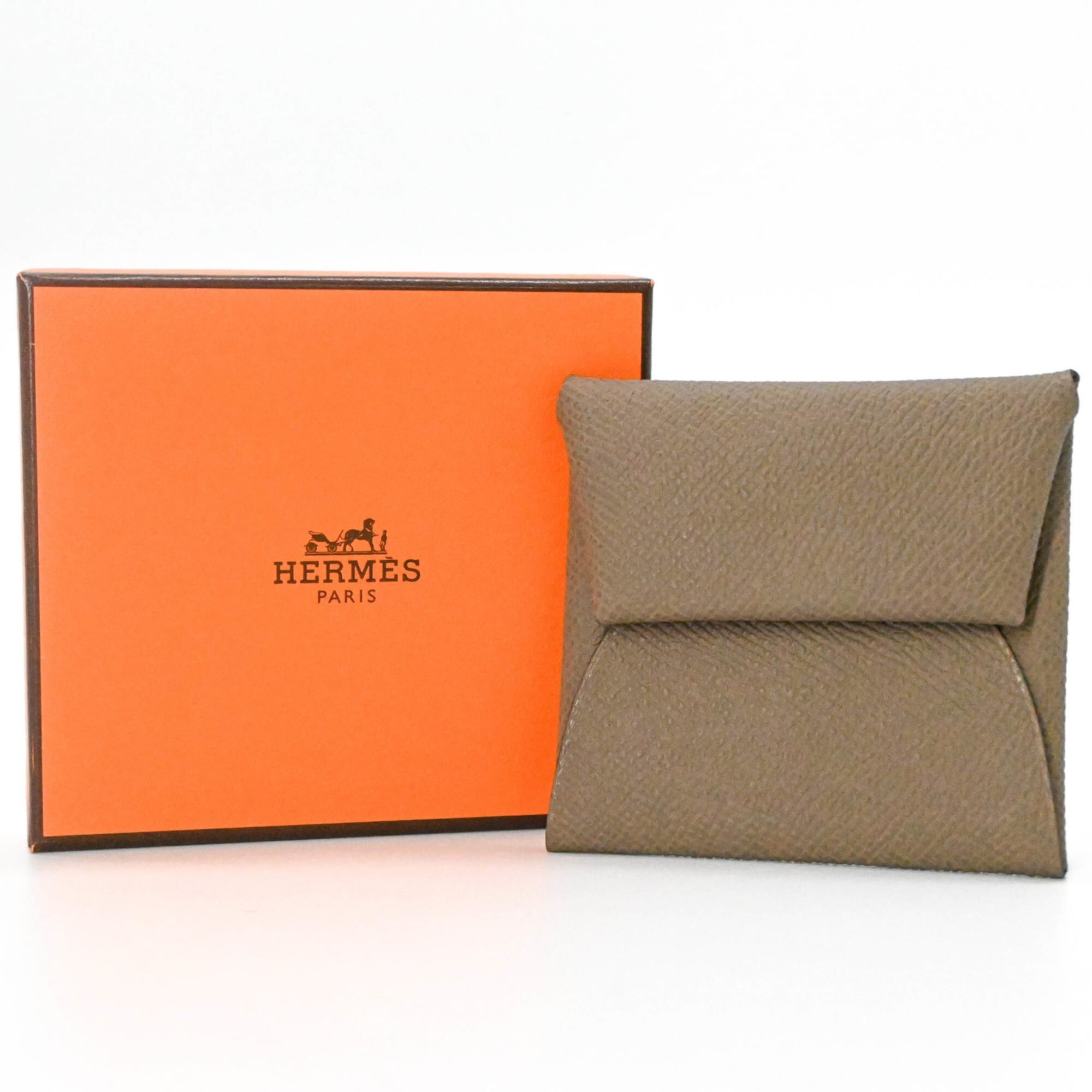 Hermes HERMES Bastia Veau Epsom Wallet/Coin Purse Compact Wallet Beige Marfa Size ONE SIZE - 1 Thumbnail