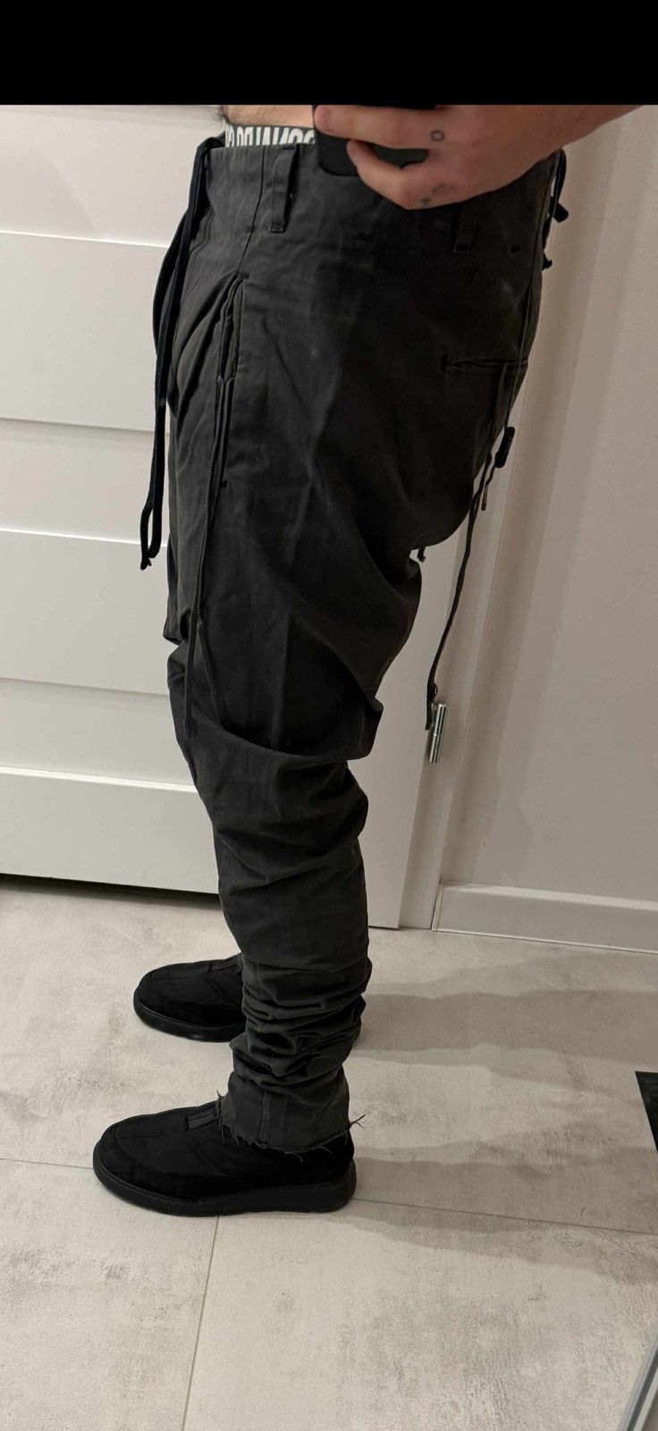 Boris Bidjan Saberi Boris Bidjan Saberi rare multilaced silver tab pants Size US 36 / EU 52 - 16 Thumbnail