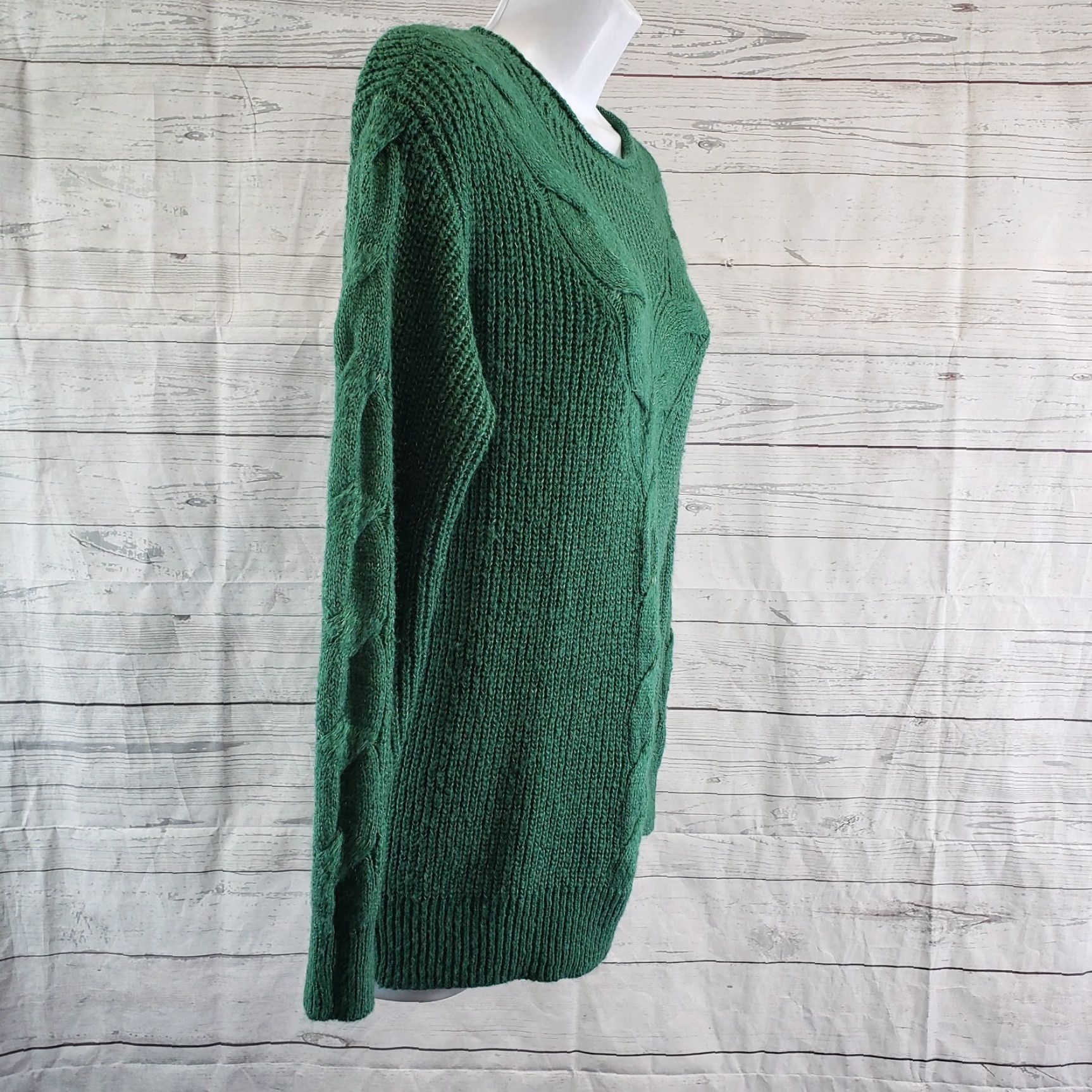 Vintage LC Lauren Conrad Womens Sweater XS Green Long Sleeve Pullover Size XS Women Size XS / US 0-2 / IT 36-38 - 3 Thumbnail