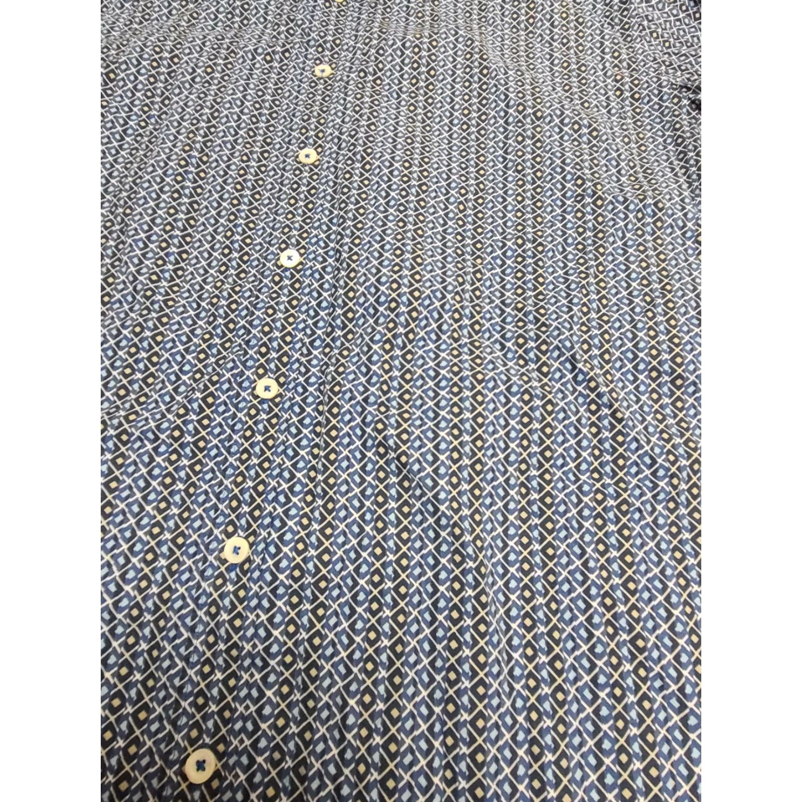BUGATCHI Bugatchi Uomo Shirt Button-Up Classic Fit Long Sleeve Men XL Multicolor Button Front Collared Spread Knit 100% Cotton Apparel Size US XL / EU 56 / 4 - 2 Thumbnail