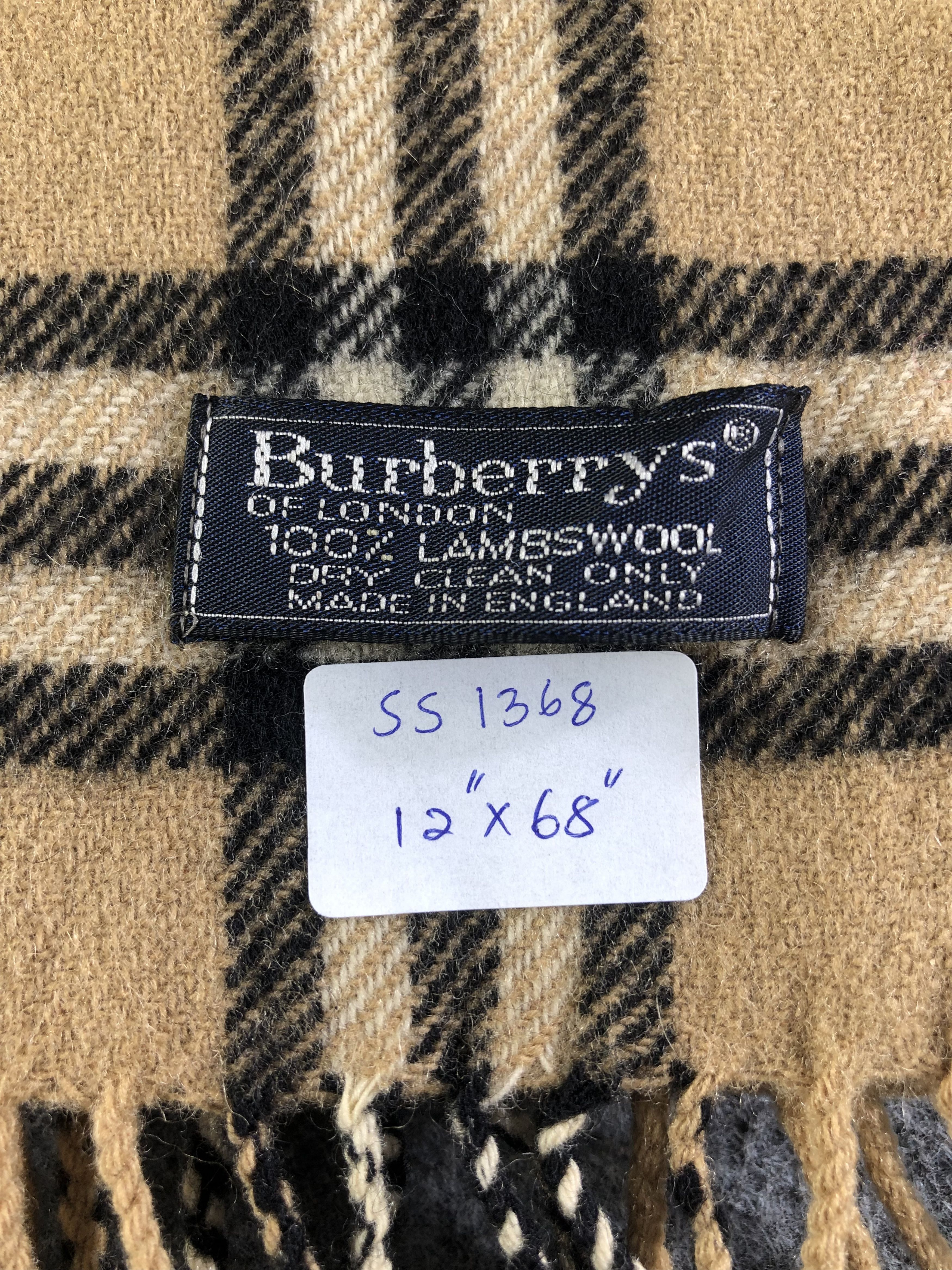 Burberry Burberrys Scarf / Muffler / Neckwear SS1368 Size ONE SIZE - 8 Thumbnail
